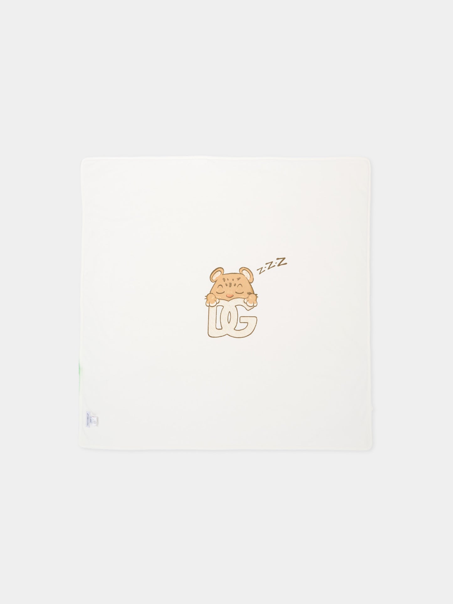 Coperta beige per neonata con logo,Dolce & Gabbana Kids,LNJA88 G7PNL S9000