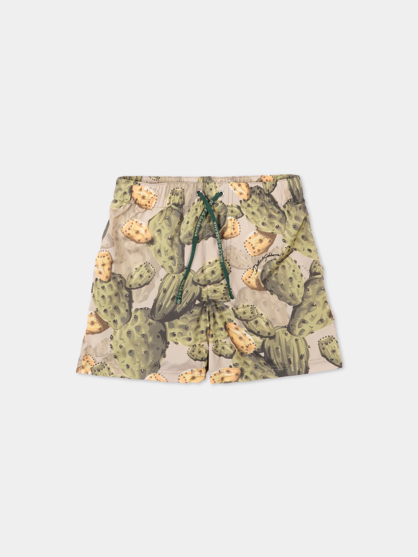 Boxer mare multicolor per neonato stampa fichi d’India,Dolce & Gabbana Kids,L1J818 ON0CI HA5XN