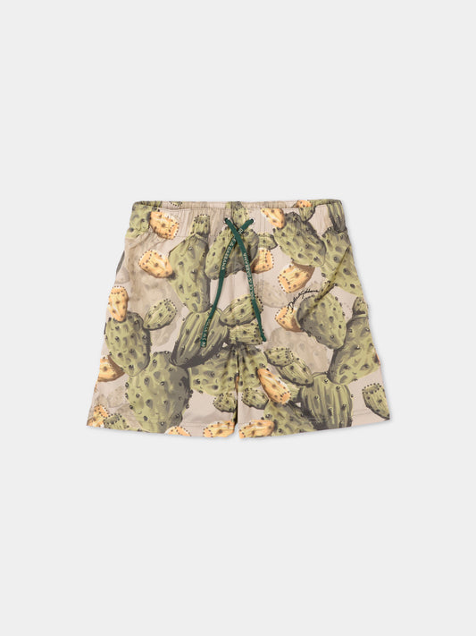 Boxer mare multicolor per neonato stampa fichi d’India,Dolce & Gabbana Kids,L1J818 ON0CI HA5XN