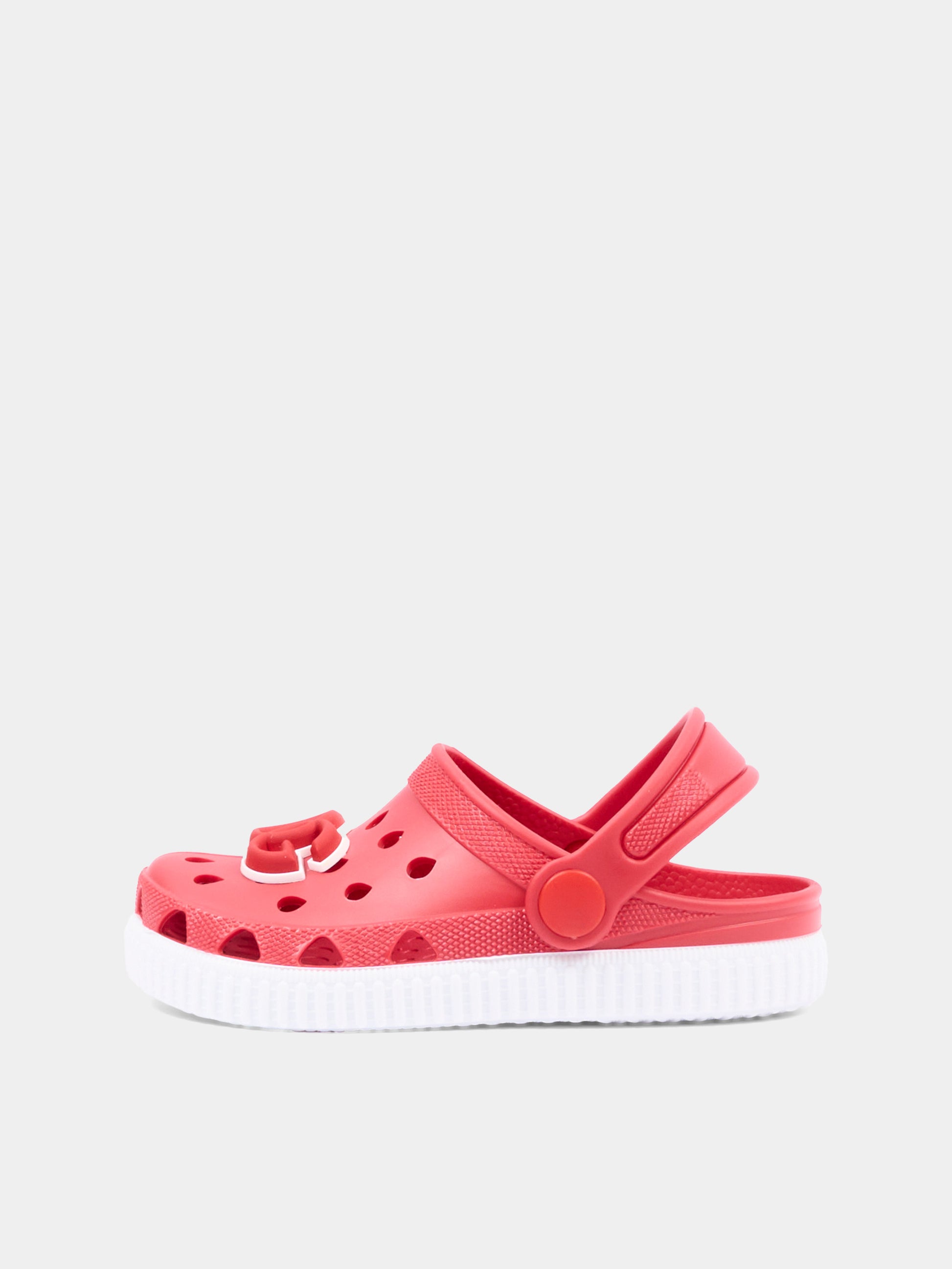 Sabot rossi per bambini con logo,Dolce & Gabbana Kids,DN0213 AT079 80303