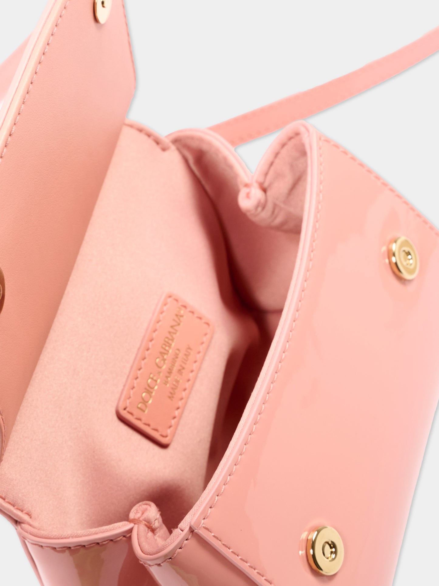 Borsa rosa Sicily Mini per bambina con logo,Dolce & Gabbana Kids,EB0003 A1067 88438