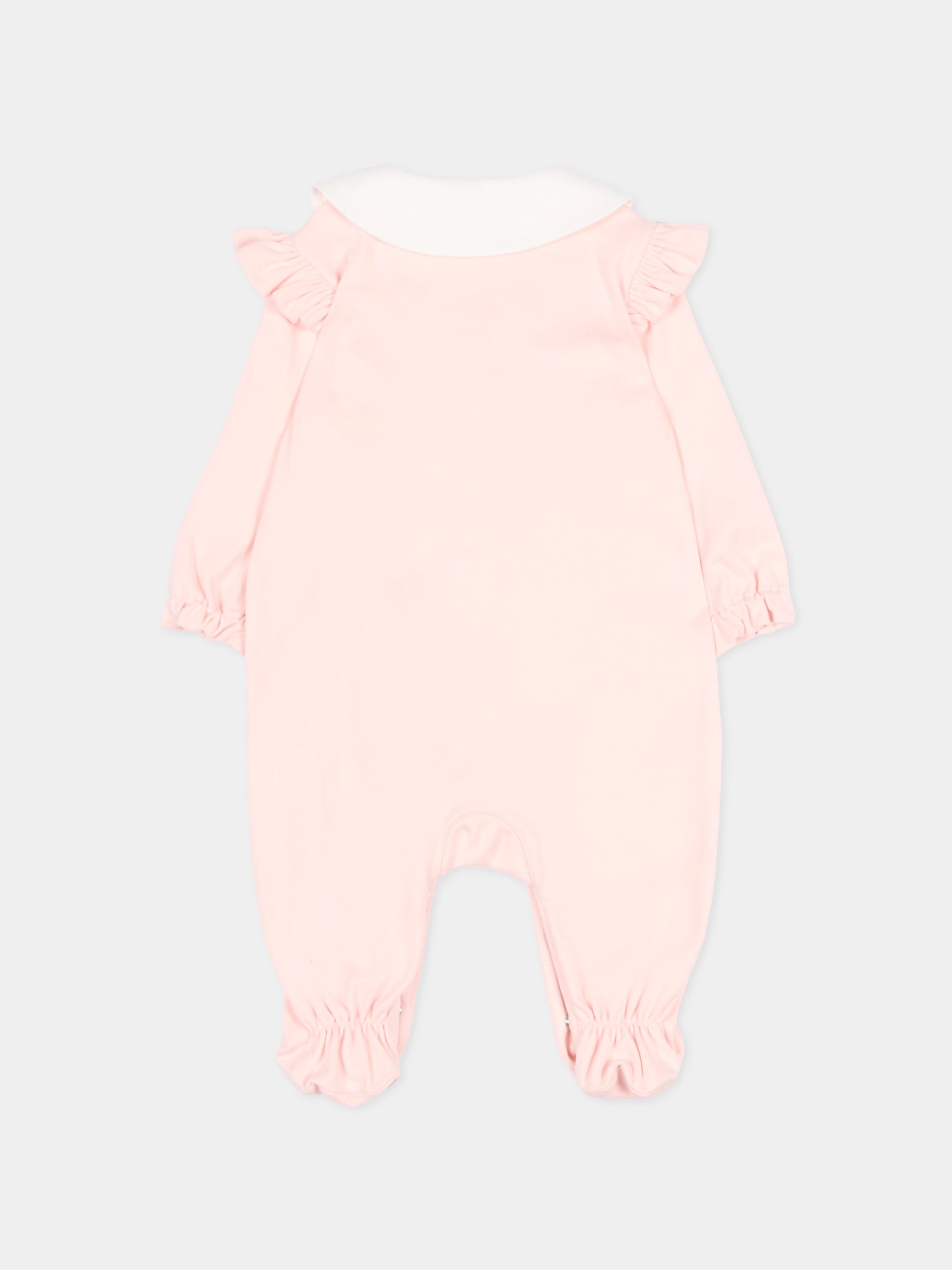 Set tutina rosa per neonata con logo,Dolce & Gabbana Kids,L2JO4T G7PNO S9000
