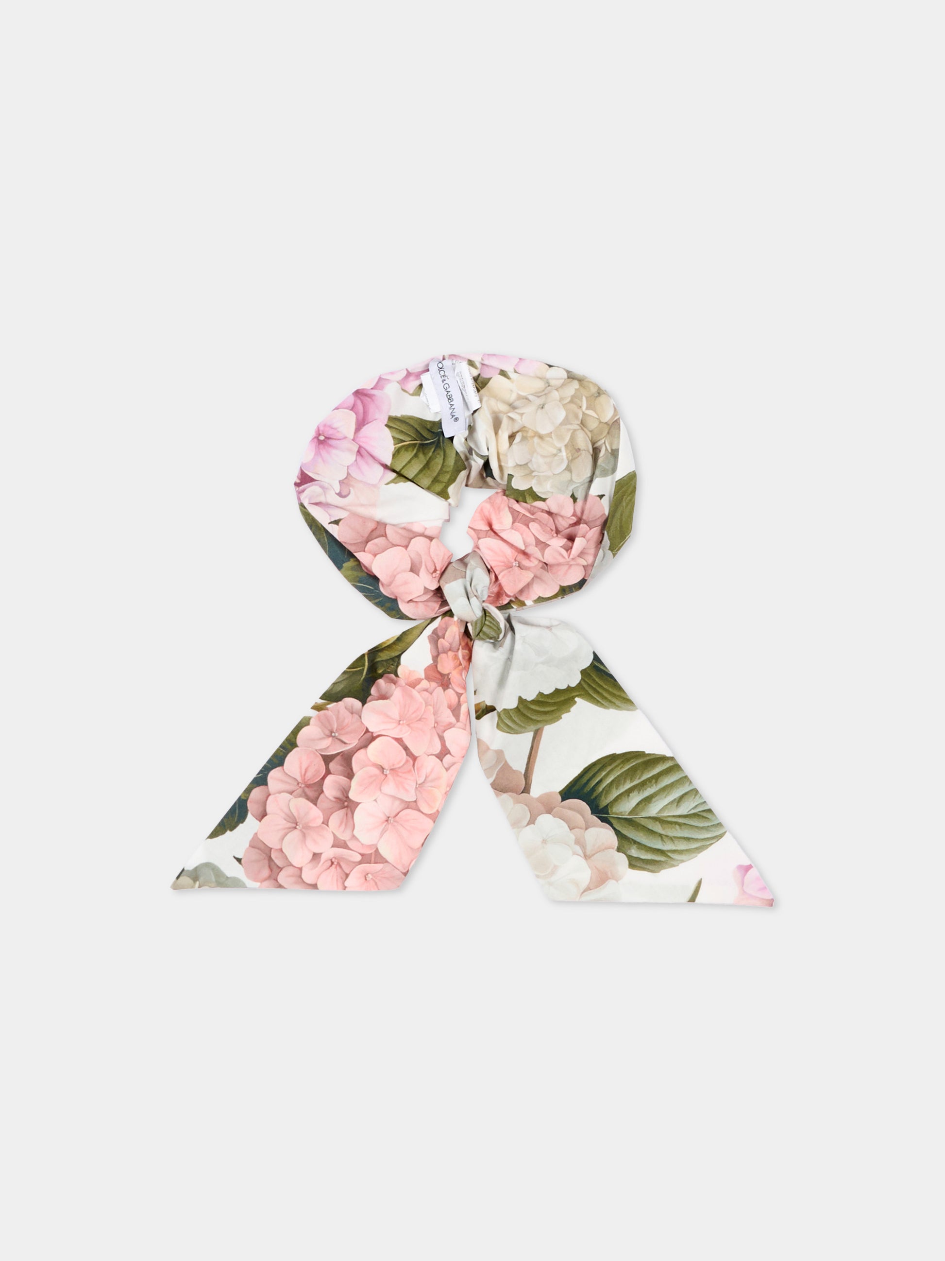 Elastico multicolor per bambina floreale,Dolce & Gabbana Kids,LB7A19 HS5T6 HA5XG