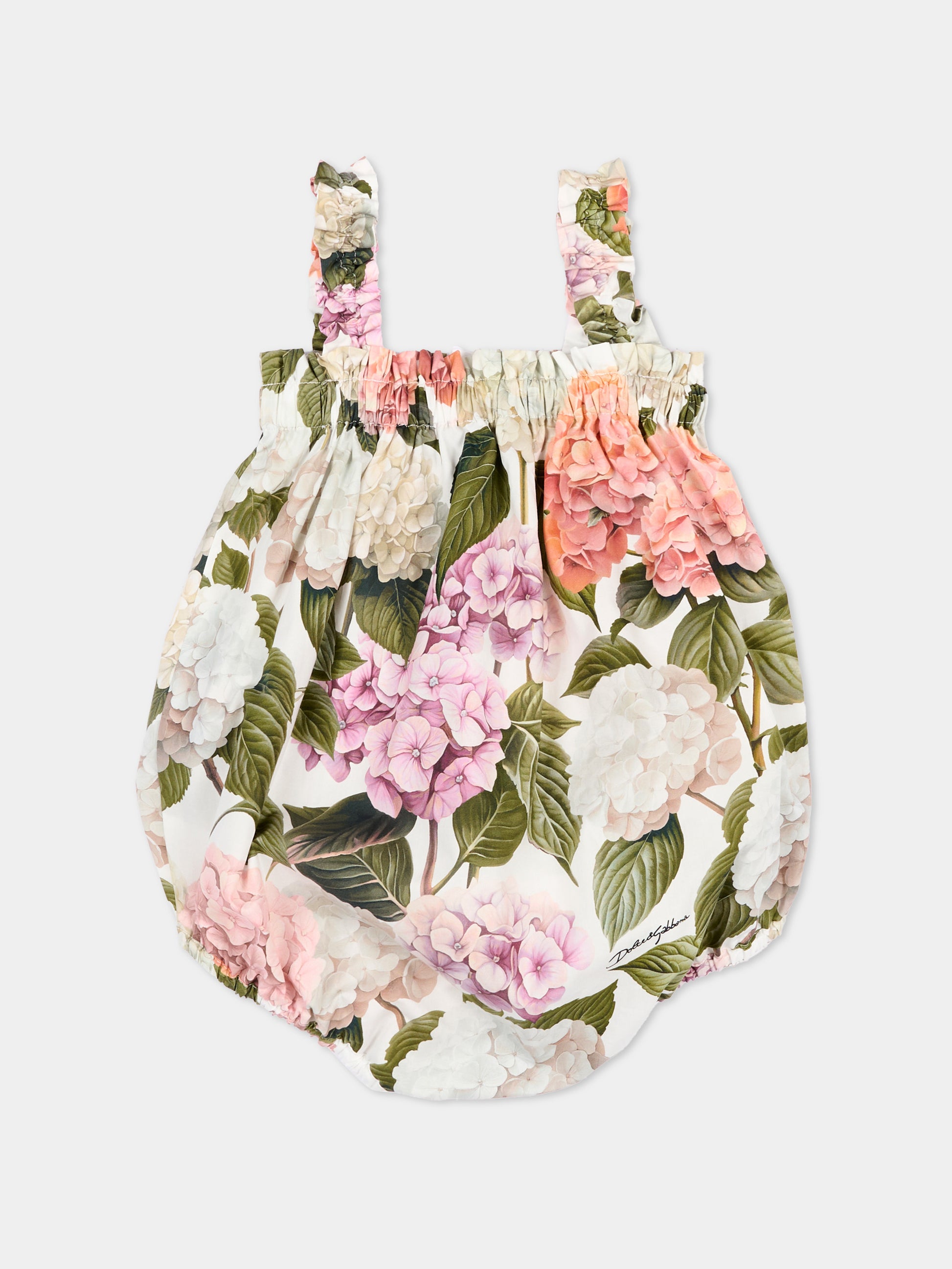 Pagliaccetto multicolor per neonata floreale,Dolce & Gabbana Kids,L22O08 HS5UG HA5XG