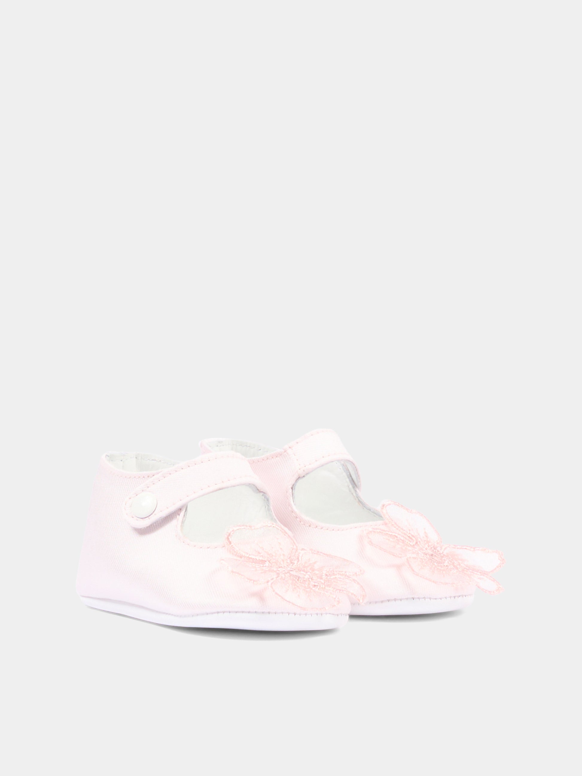 Ballerine rosa per neonata con fiore,Simonetta,SY0016-S0251 515