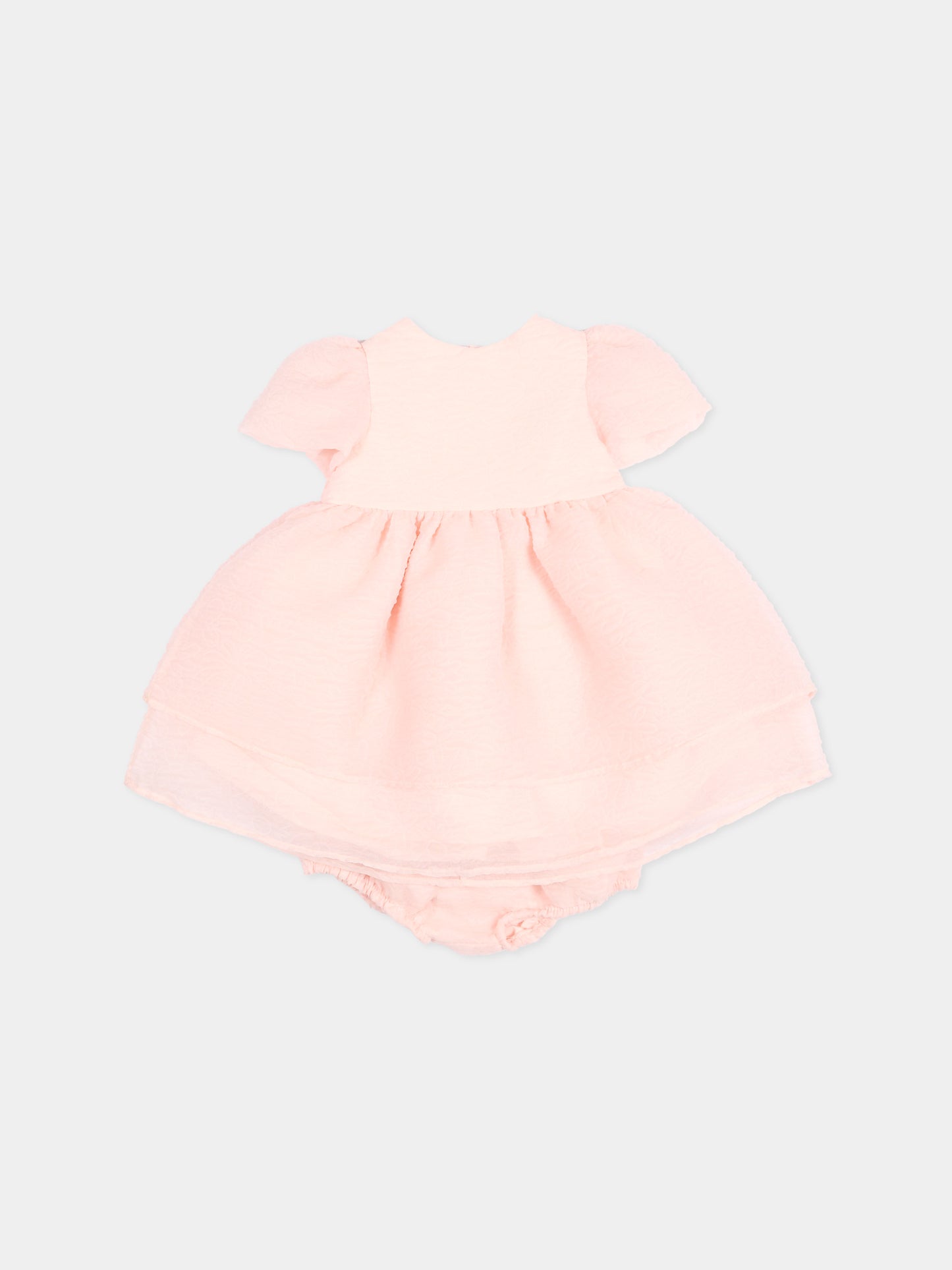 Abito rosa per neonata con culotte,Simonetta,SY1001-O0069 508