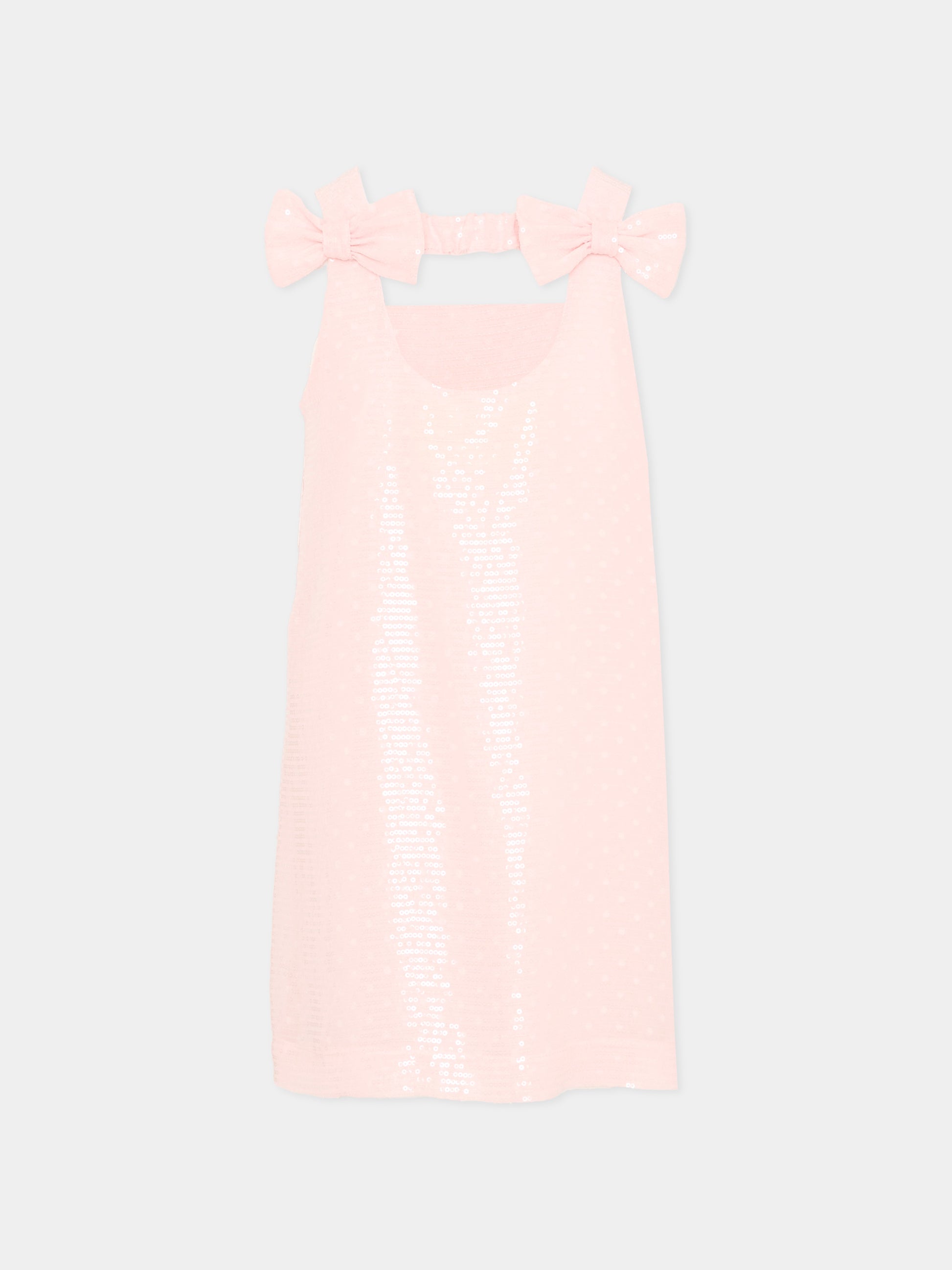 Abito rosa per bambina con paillettes,Simonetta,SY1B12-U0273 555