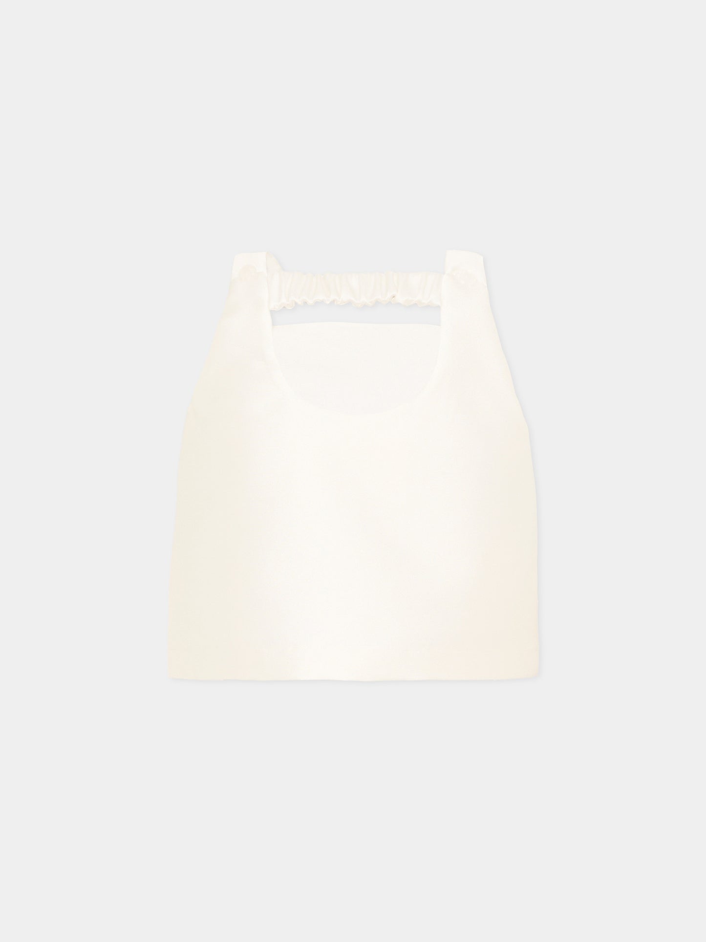 Ivory top for girl with bows