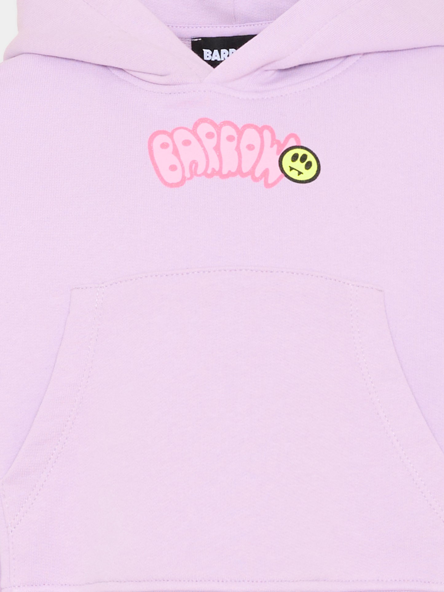 Felpa lilla con logo per bambina,Barrow,S6BKJGHS004 071