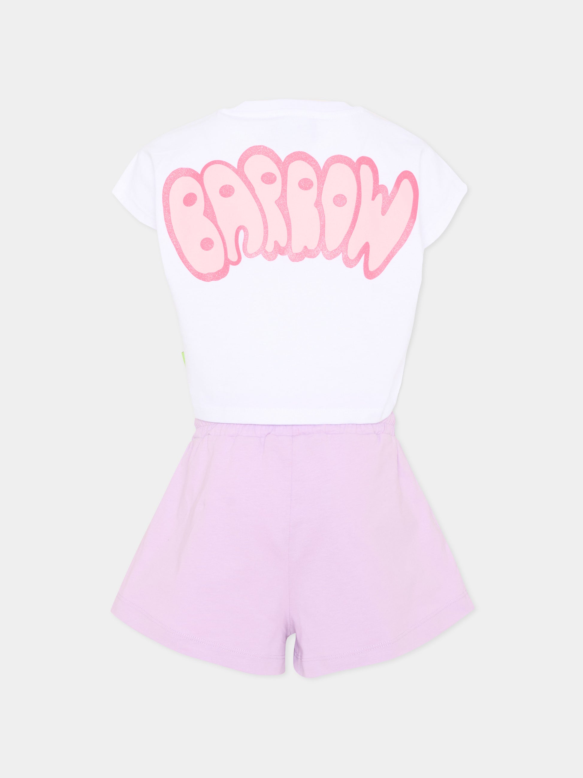 Completo sportivo multicolor per bambina con logo,Barrow,S6BKJGTR029 002/01