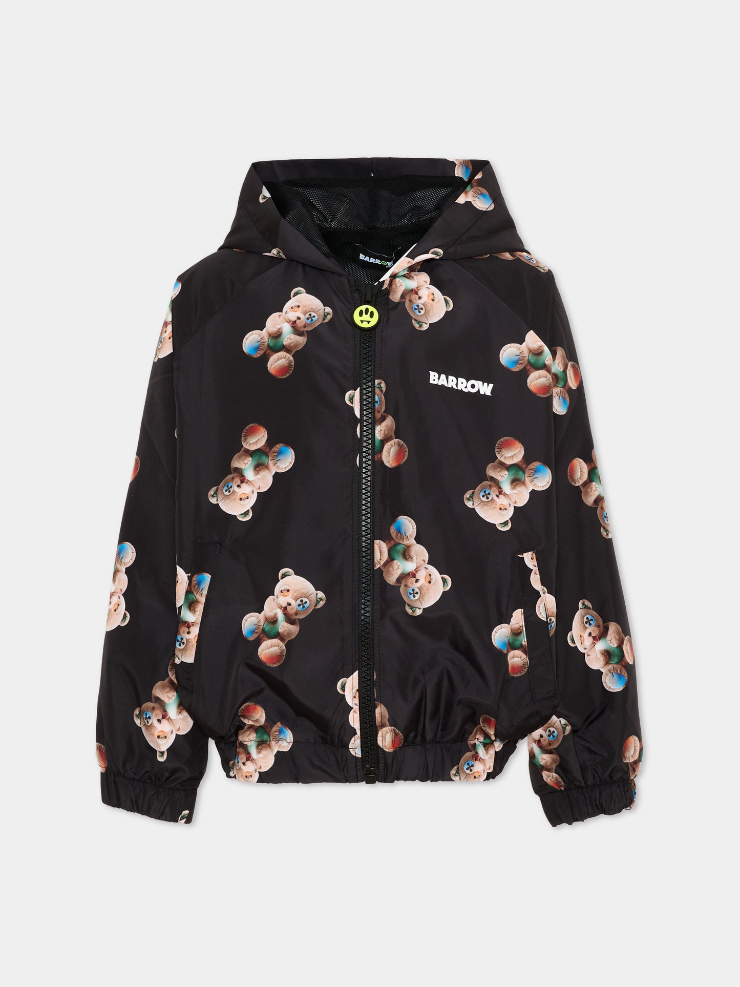 Giacche a vento nero per bambini con stampa orsetti,Barrow,S6BKJUJK017 110