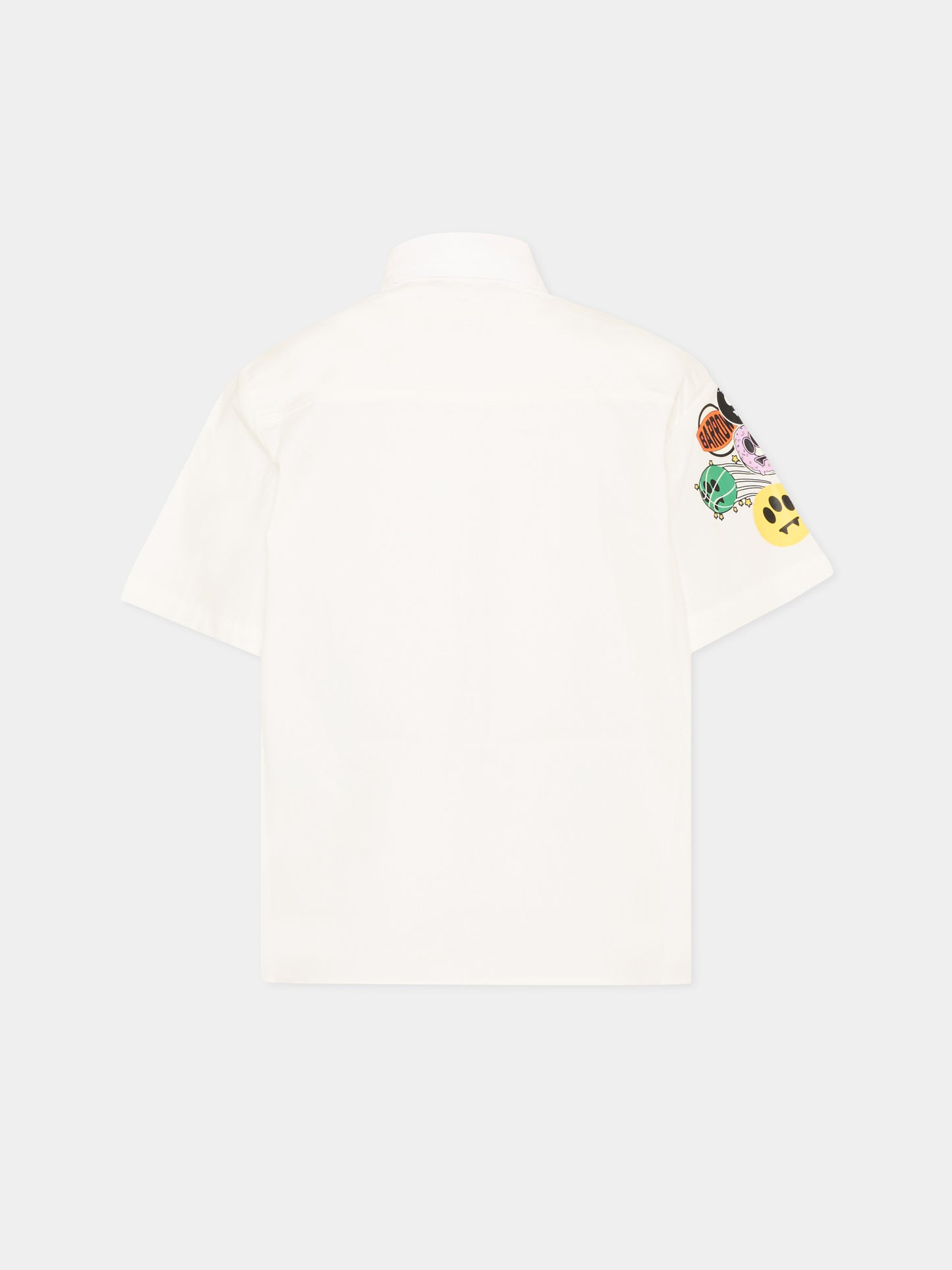 Camicia bianca per bambino con stampe pop,Barrow,S6BKJUSI049 002