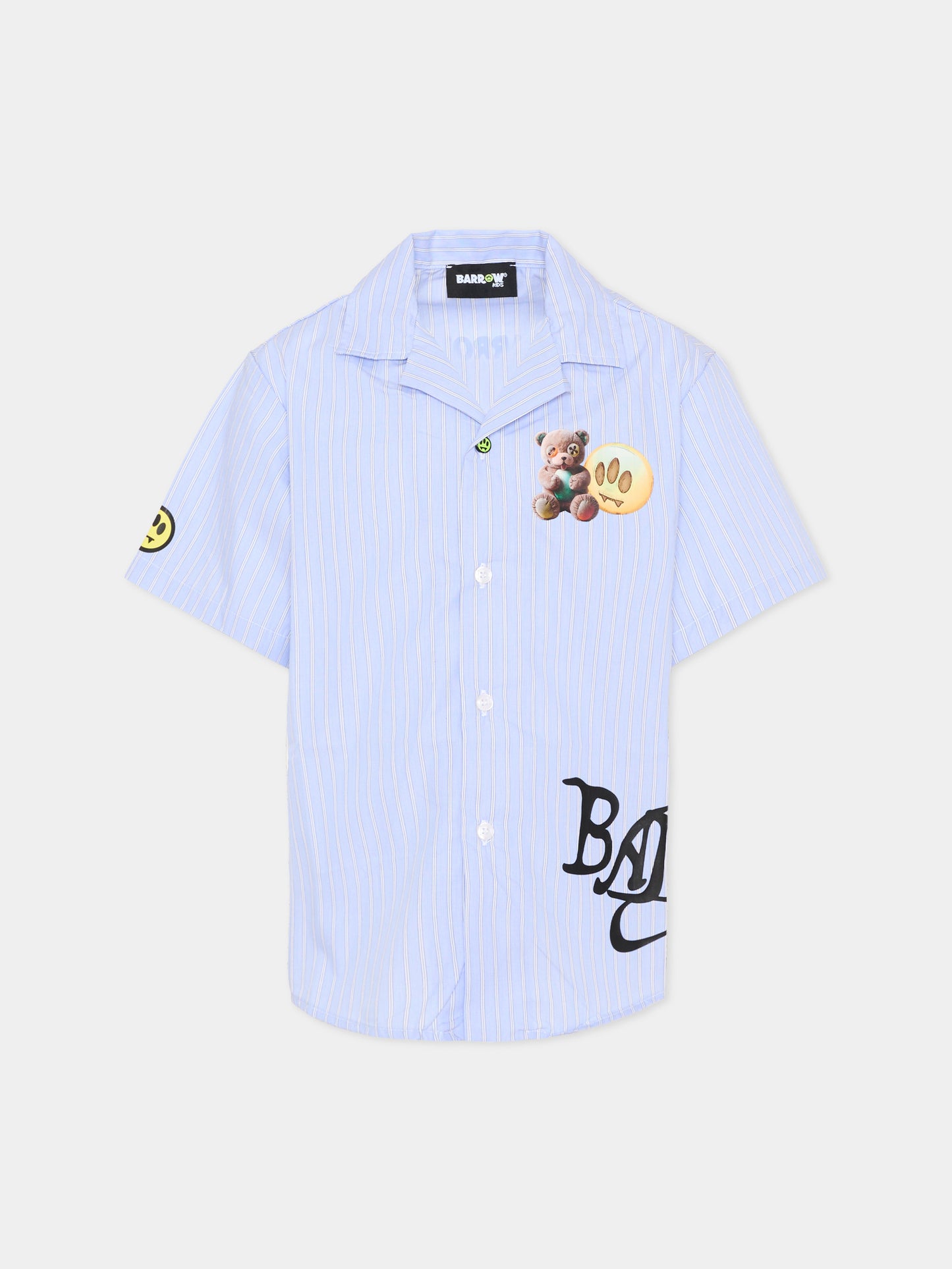 Camicia multicolor per bambino con logo,Barrow,S6BKJUSI051 140