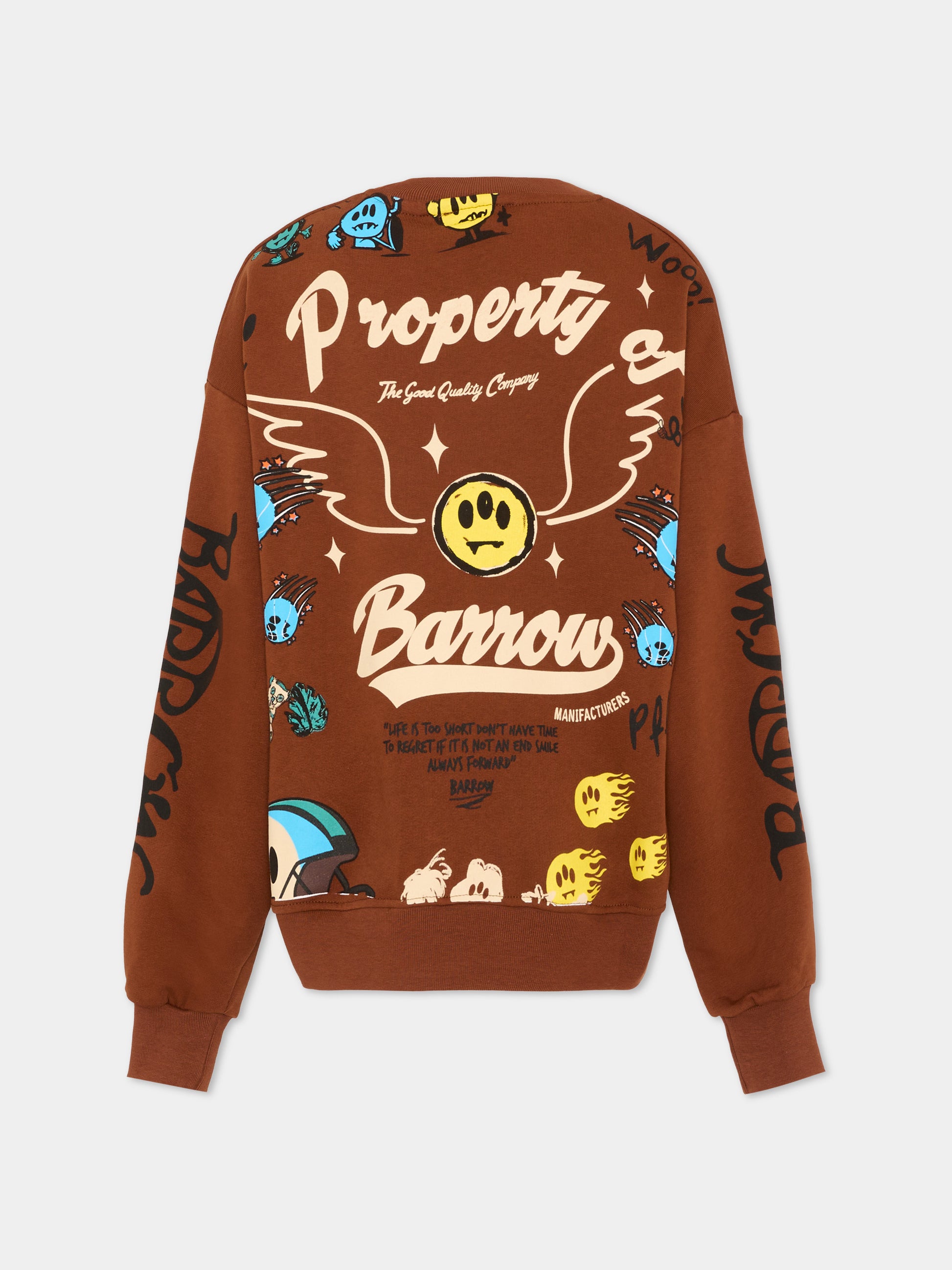 Felpa marrone Barrow per bambini con orsetto,Barrow,S6BKJUSW078 920