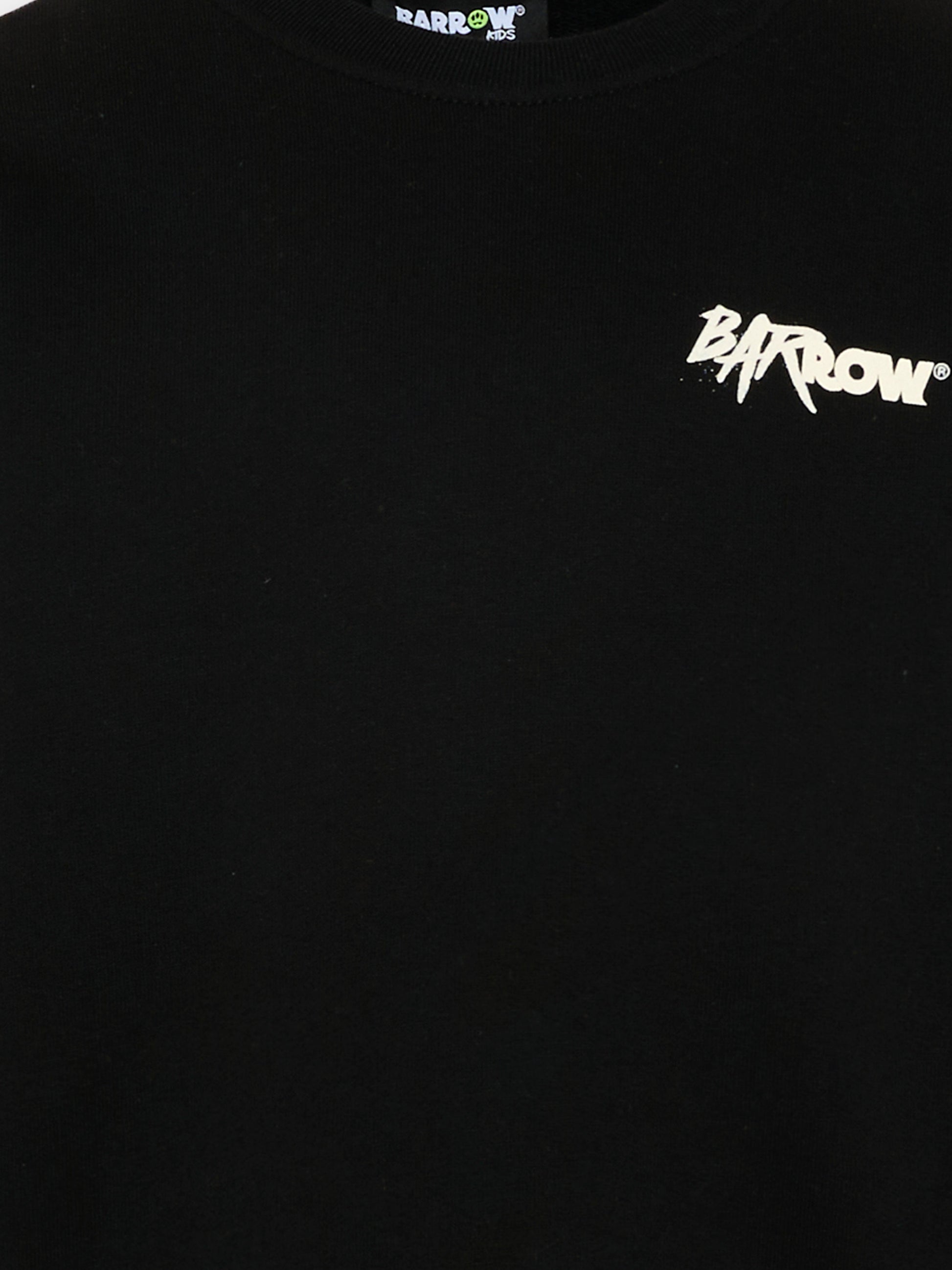 Felpa nera Barrow per bambino con stampa,Barrow,S6BKJUSW081 110