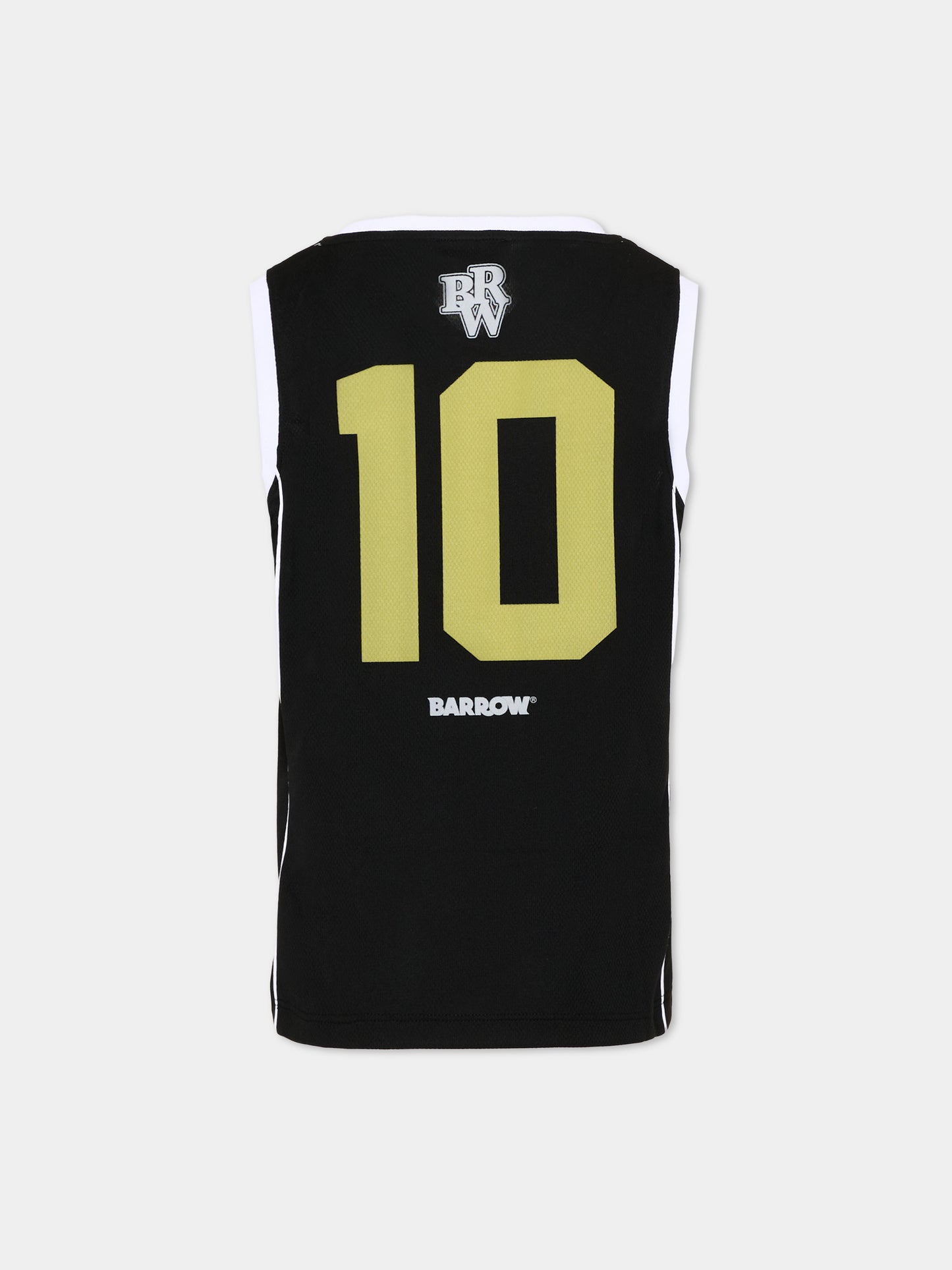 Canotta nera per bambino con logo,Barrow,S6BKJUTA109 110