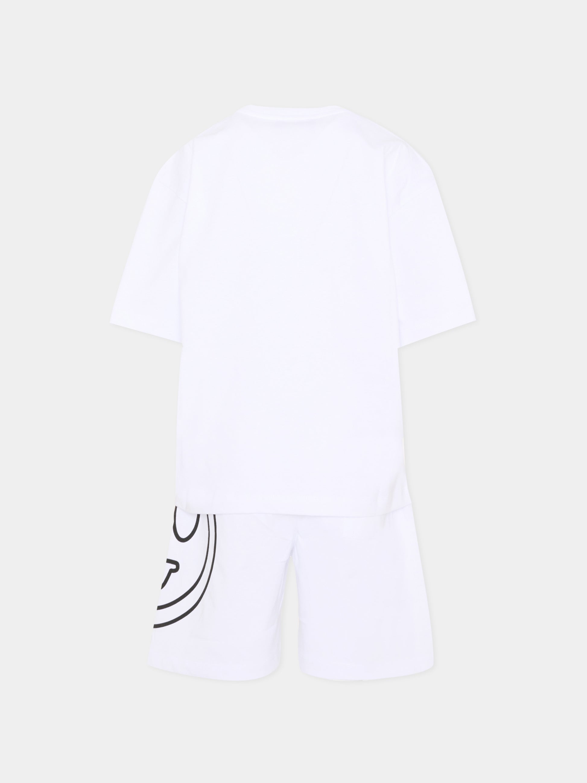 Completo sportivo bianco per bambino con logo,Barrow,S6BKJUTB030 002/13