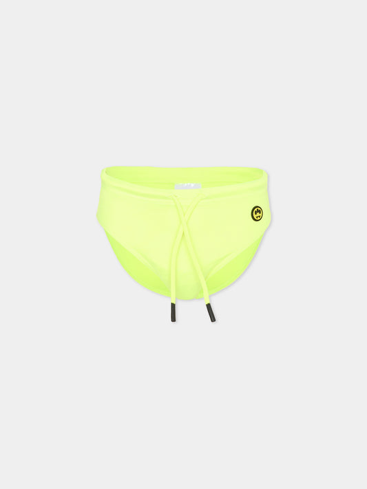 Slip mare giallo per bambino con logo,Barrow,S6BKJBSS224 023