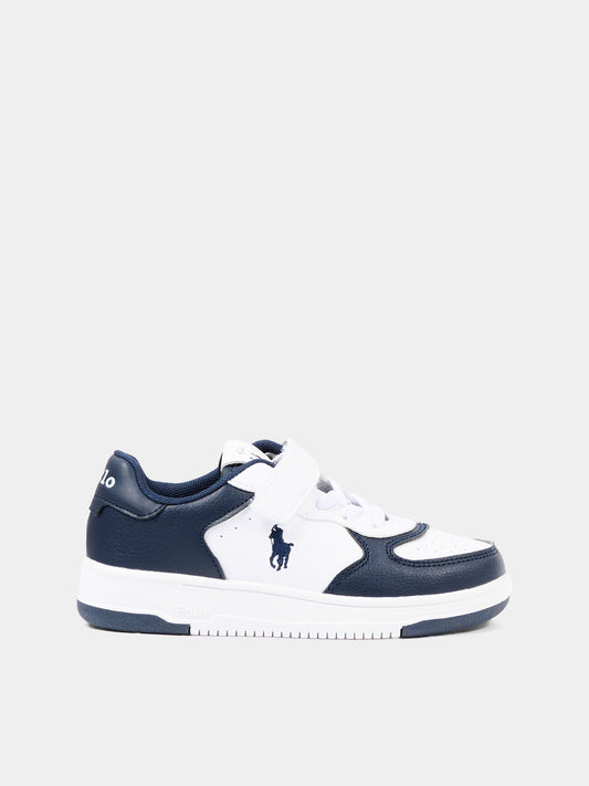Sneakers blu per bambino con Polo Pony,Ralph Lauren Kids,RL01242111
