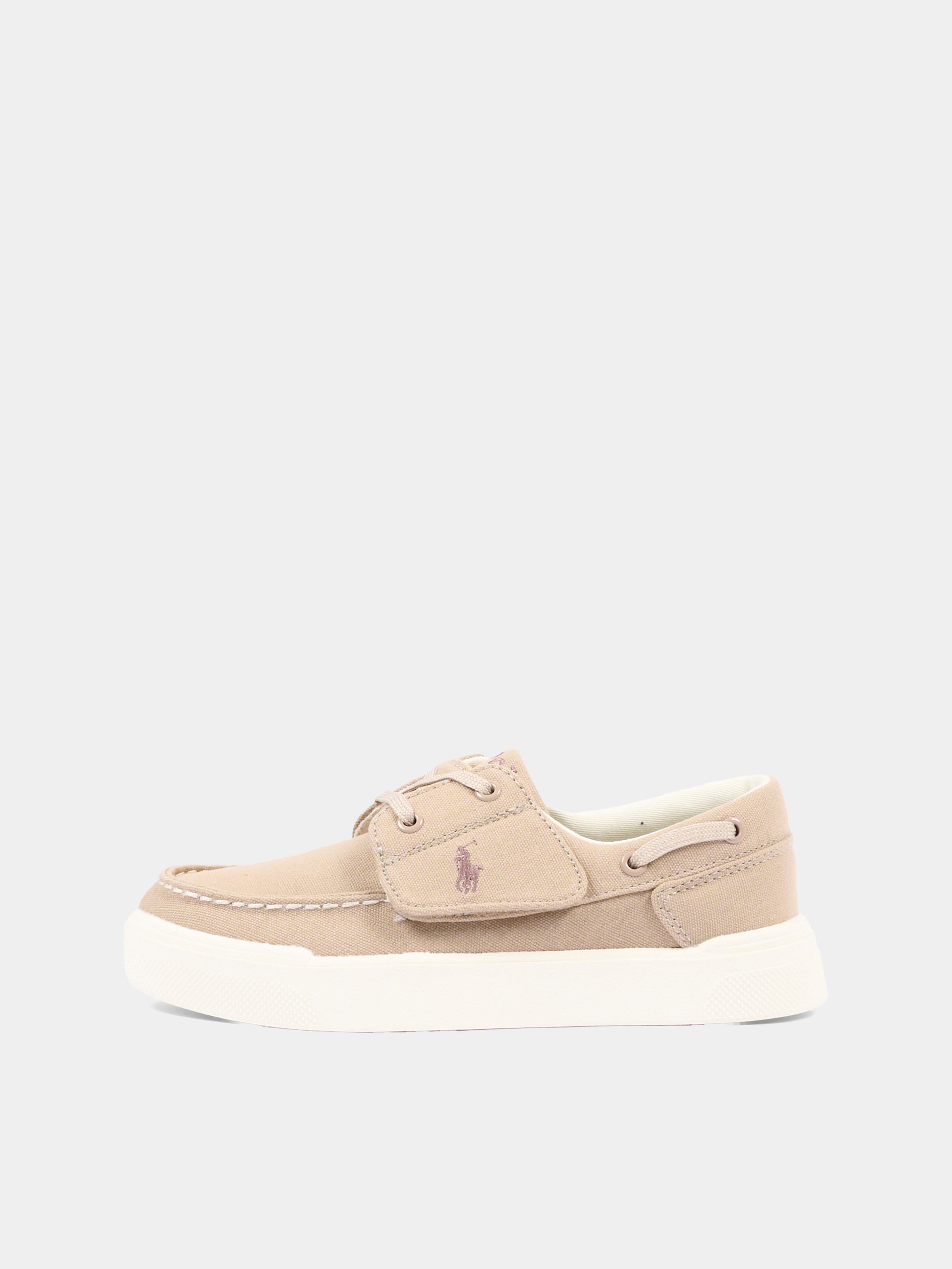 Mocassini beige per bambino con Polo Pony,Ralph Lauren Kids,RL04223256