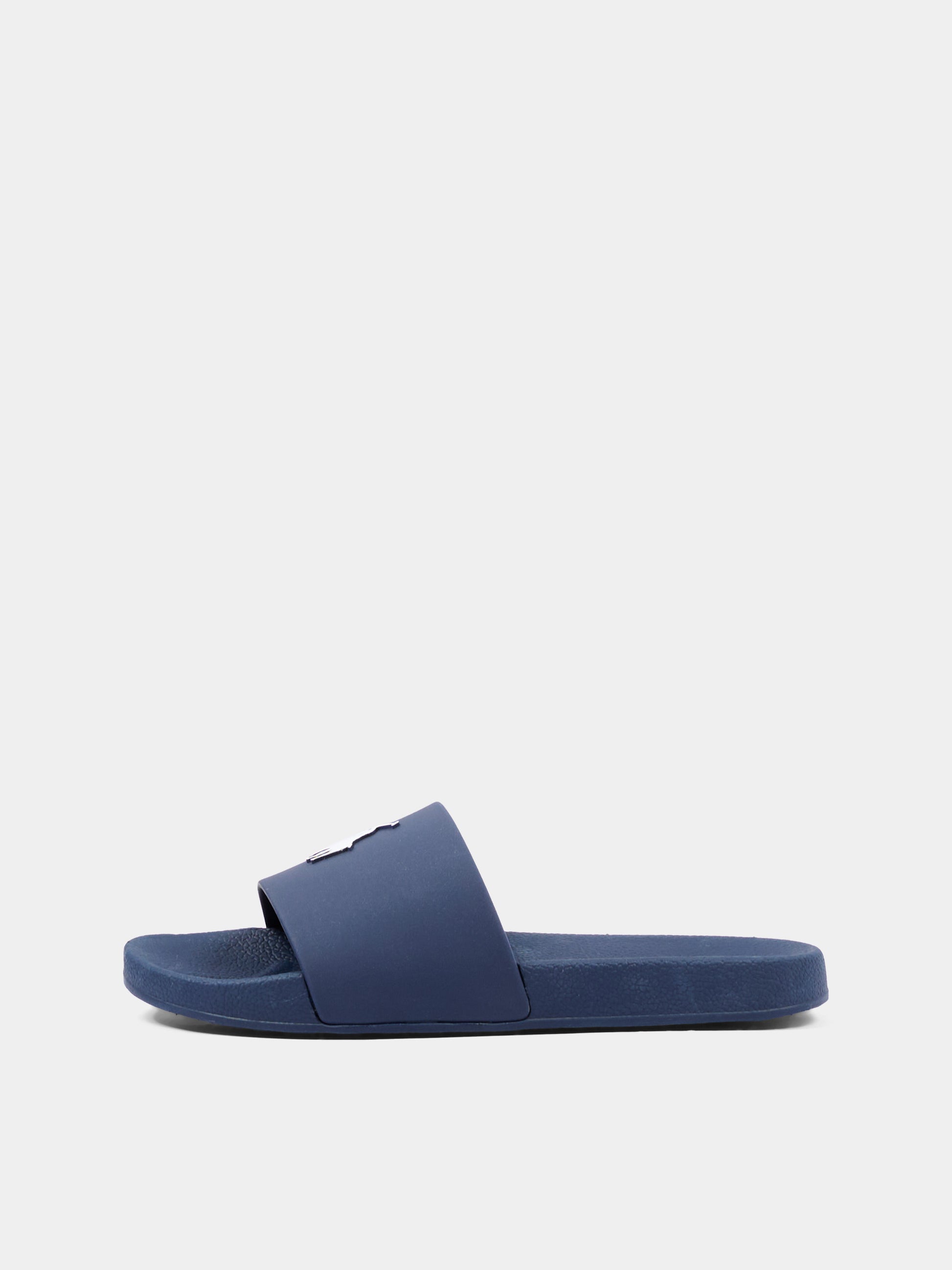 Ciabatte blu per bambino con logo Pony,Ralph Lauren Kids,RL04261410
