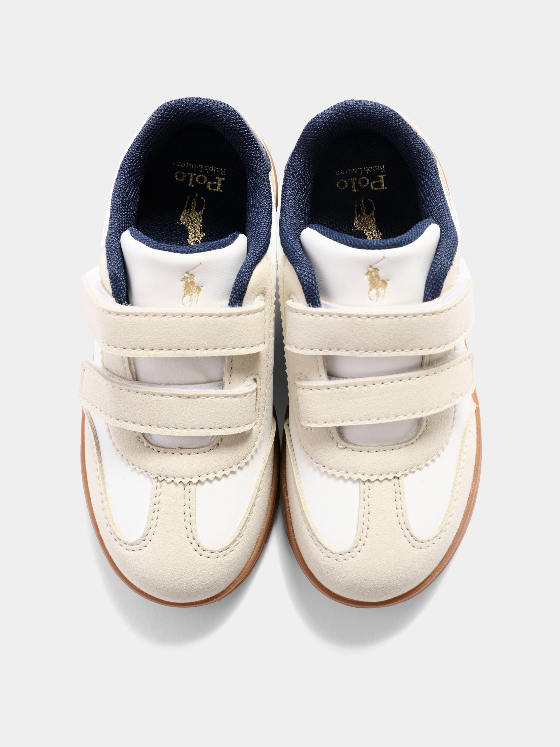 Sneakers bianche per bambini con Polo Pony,Ralph Lauren Kids,RL04949103