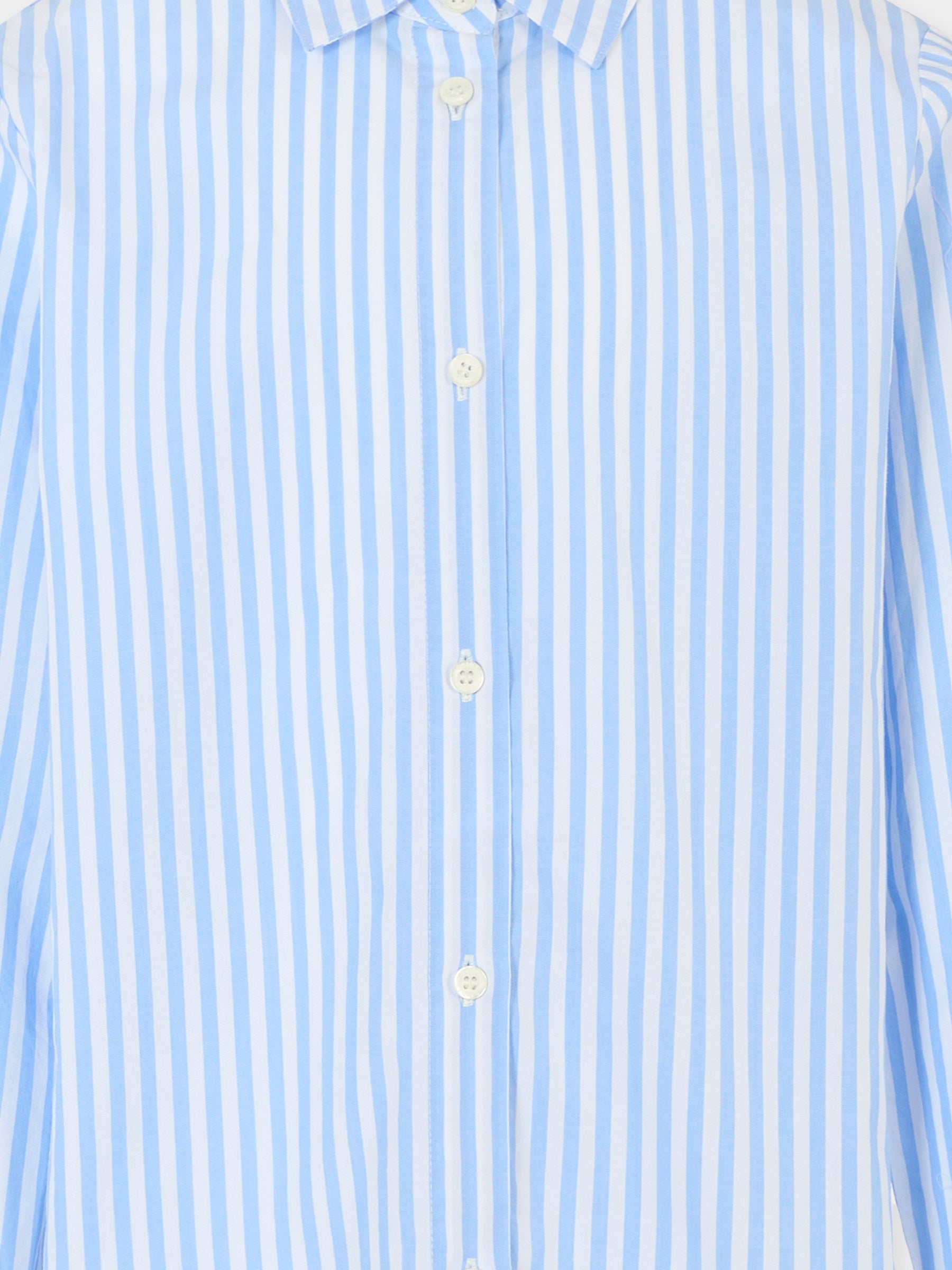 Camicia celeste per bambino con logo blu,Mc2 Saint Barth,BRIG003 03864H
