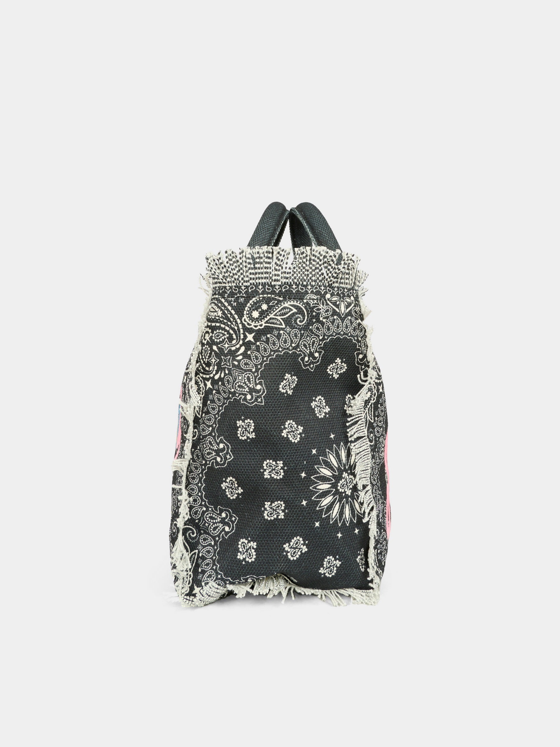 Borsa mare Colette nera per bambina con logo,Mc2 Saint Barth,COL0001 04806H