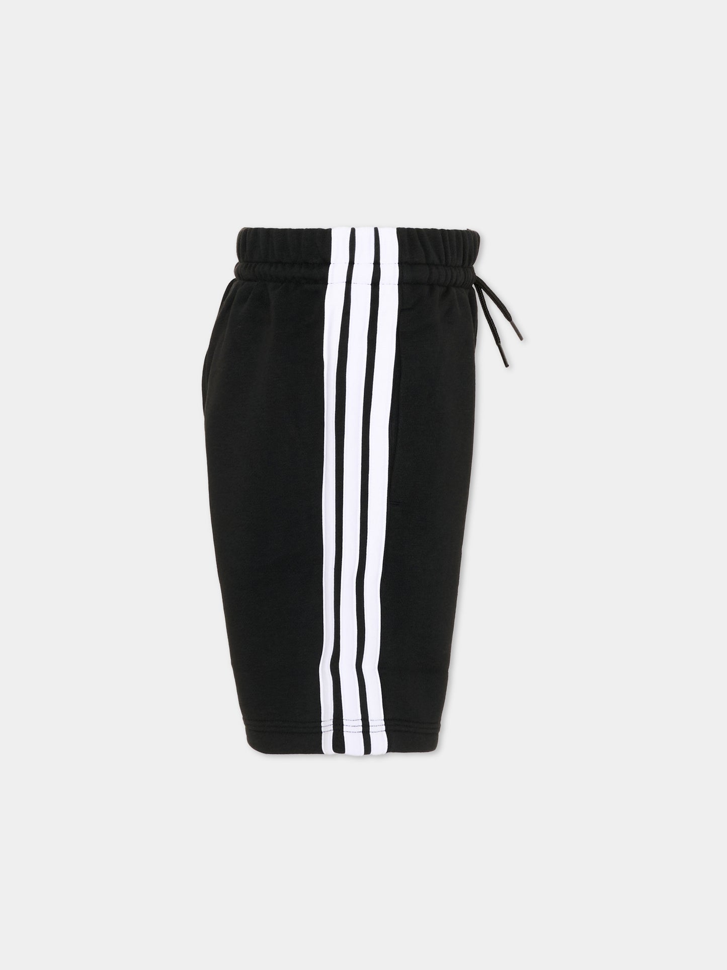 Shorts sportivi neri per bambini con logo,Adidas,JM0902