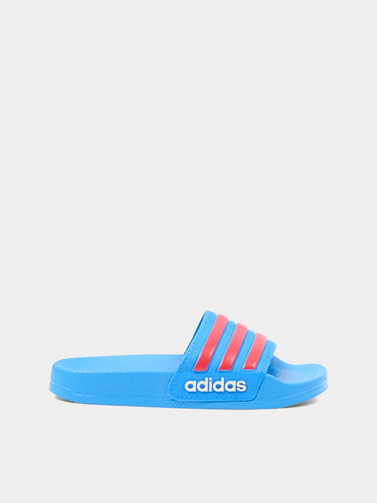 Ciabatte blu Adilette Shower per bambino,Adidas,JS2524