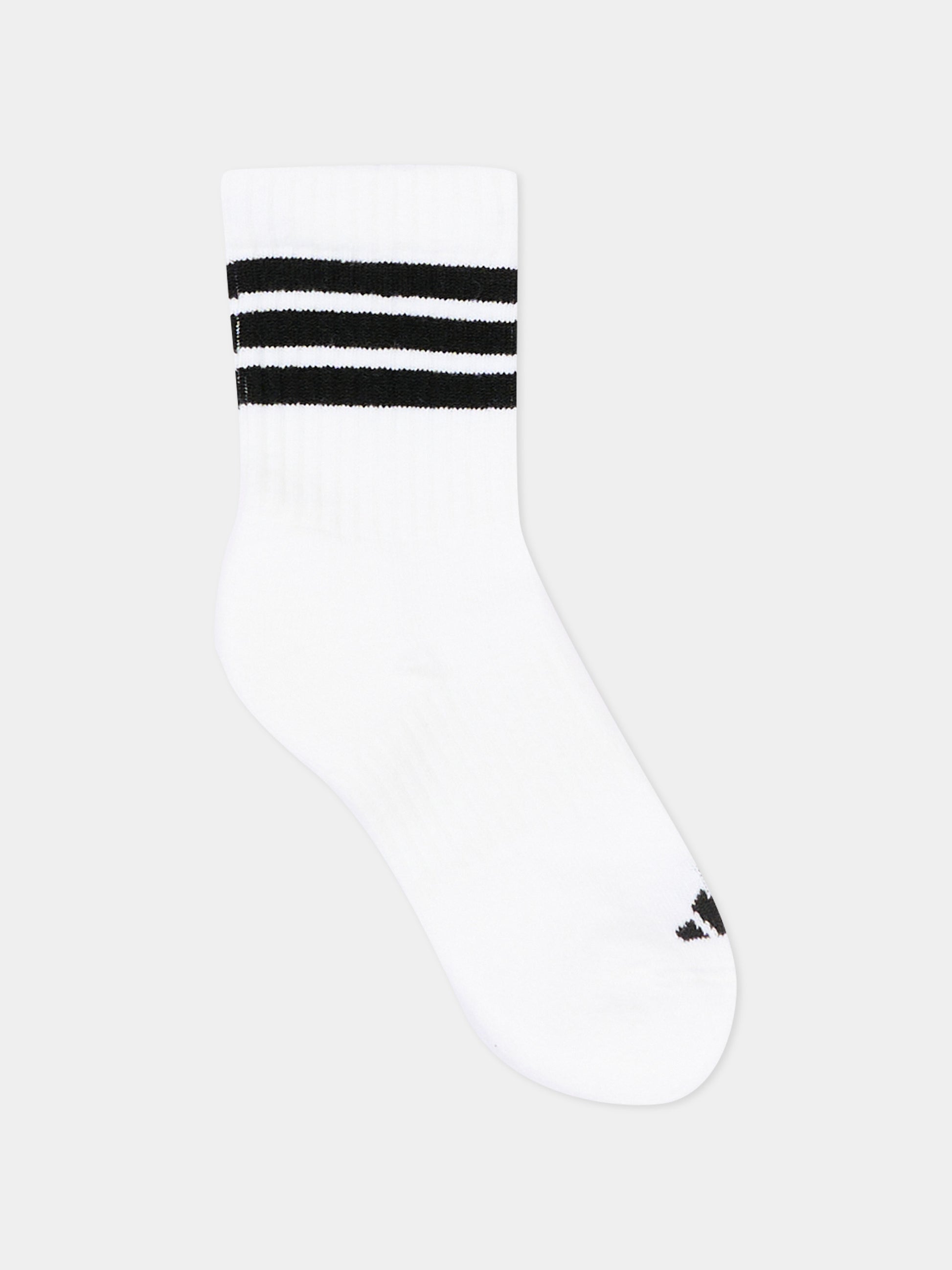 Calzini bianchi per bambini con logo,Adidas,JZ0531