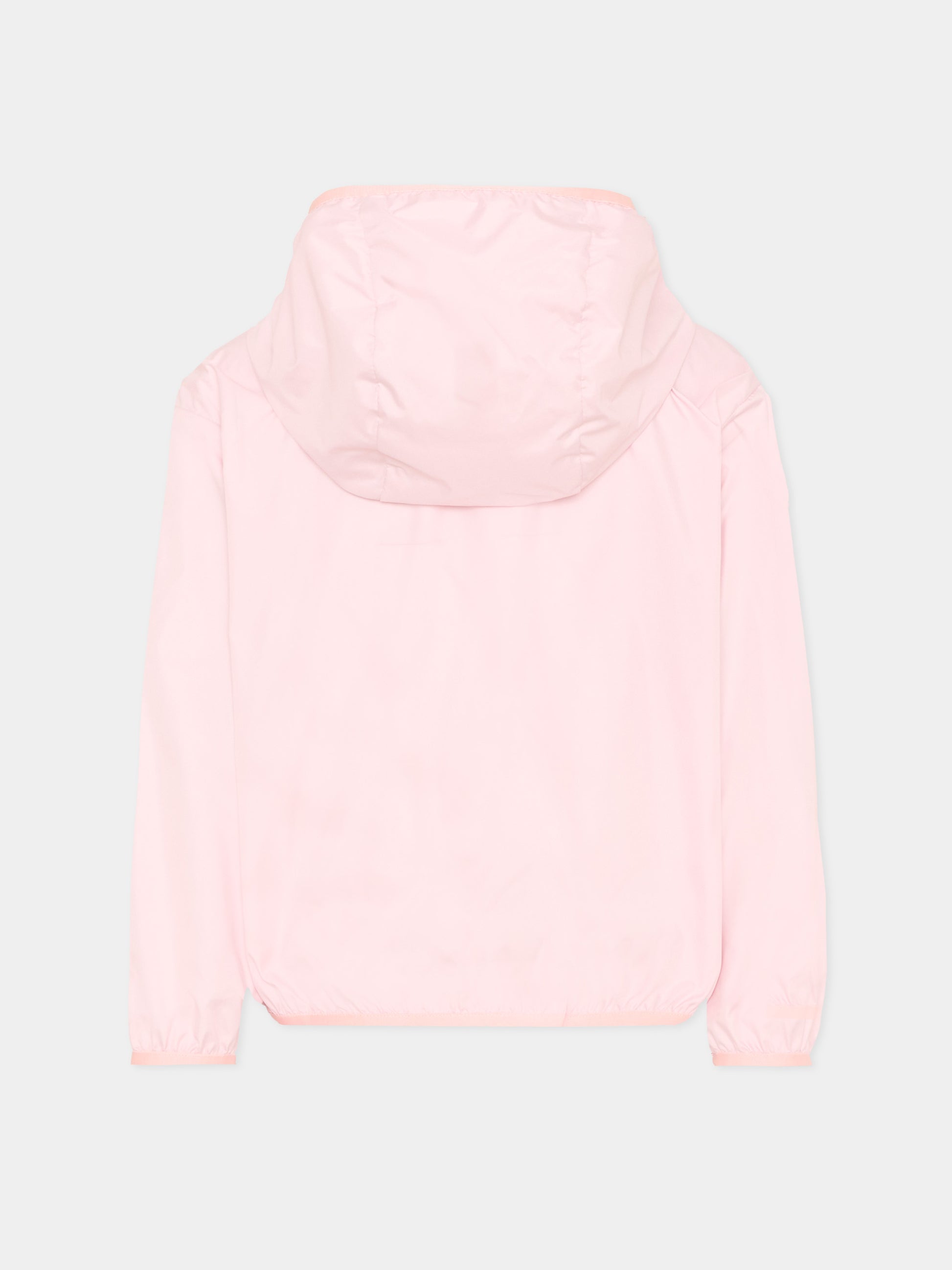 Giacca a vento rosa Fegeo per bambina con logo,Moncler Kids,L1954 1A00083 54AQE 50D