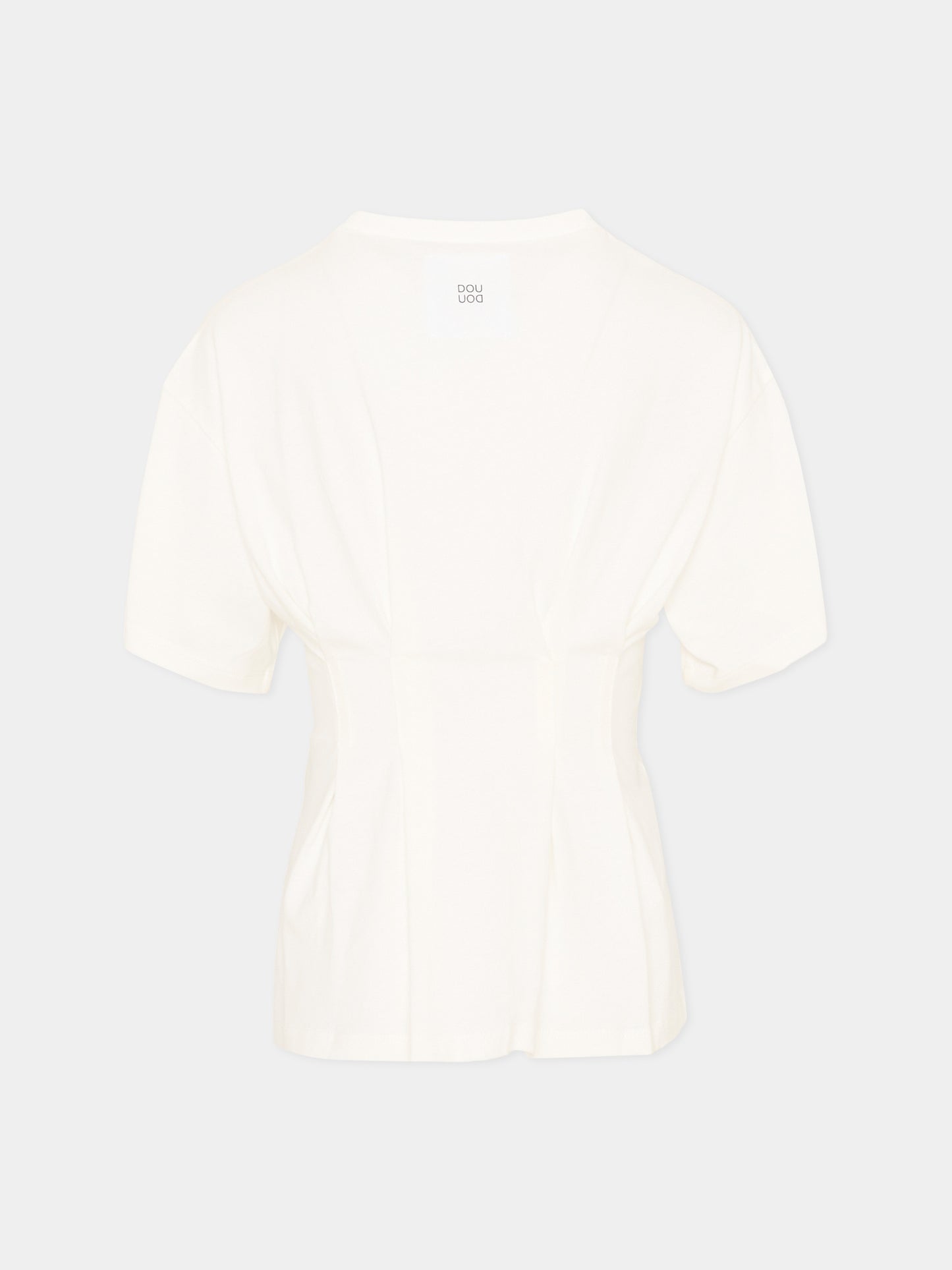 T-Shirt avorio per bambina stile corsetto,Douuod Kids,DY8A21-Z3708 101