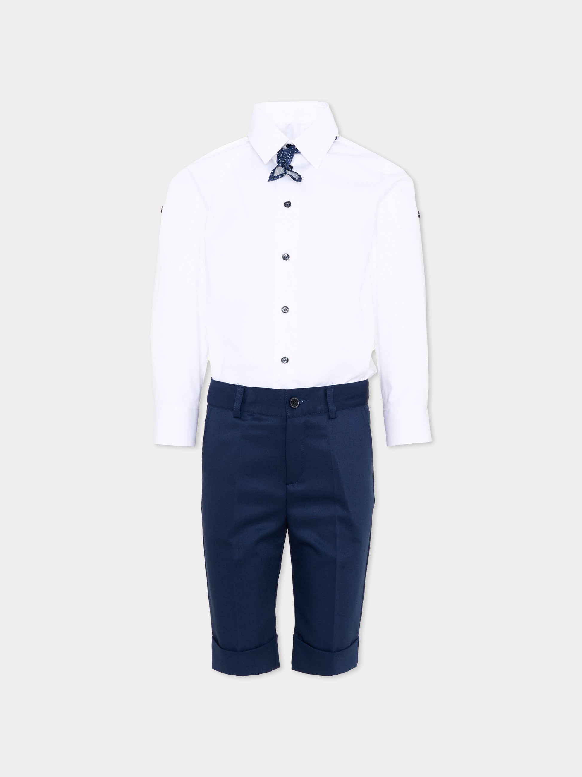 Completo elegante blu per bambino,Colorichiari,MB458296 4874 60