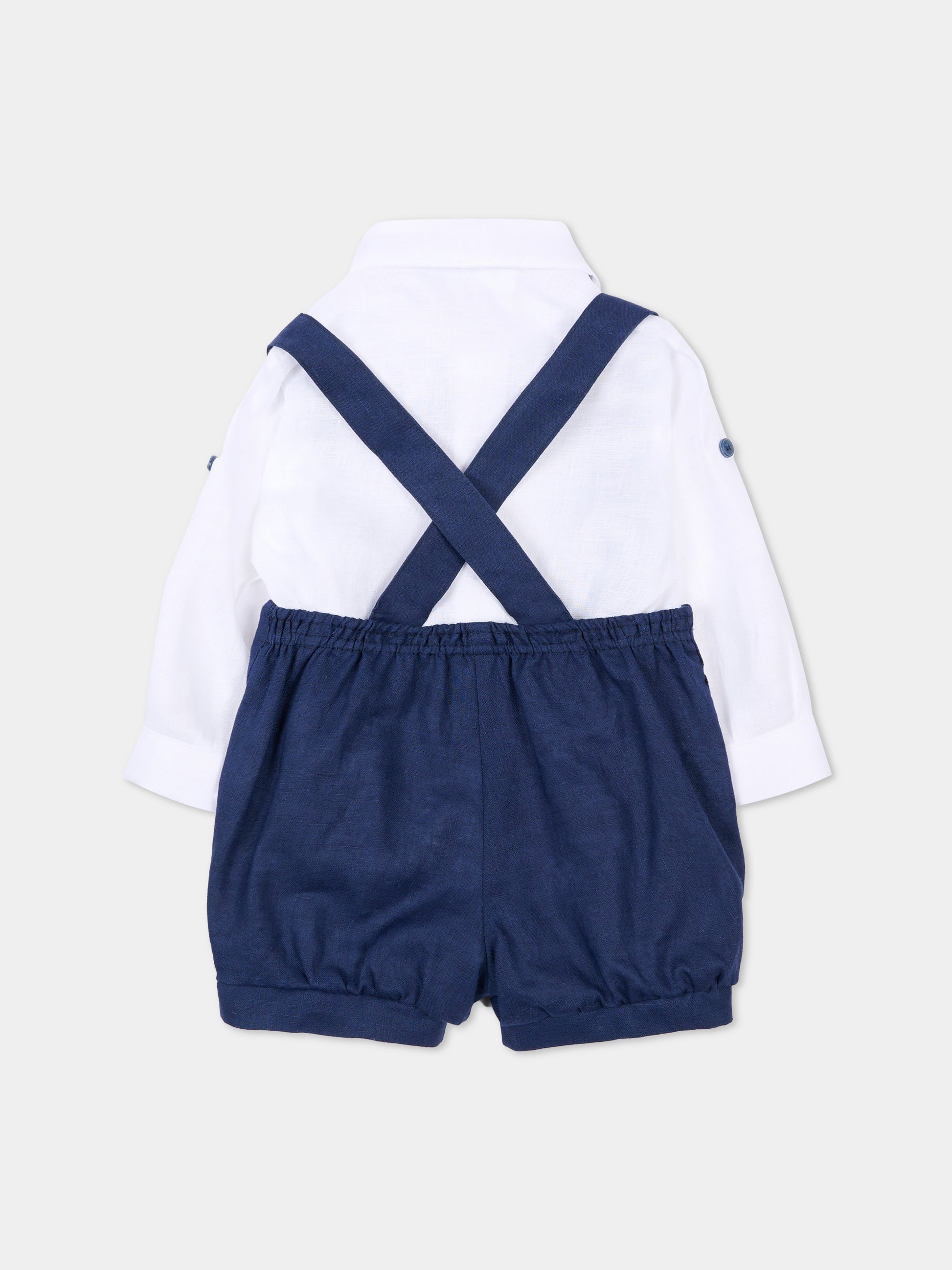 Completo elegante blu per neonato,Colorichiari,MN308409 4917 60