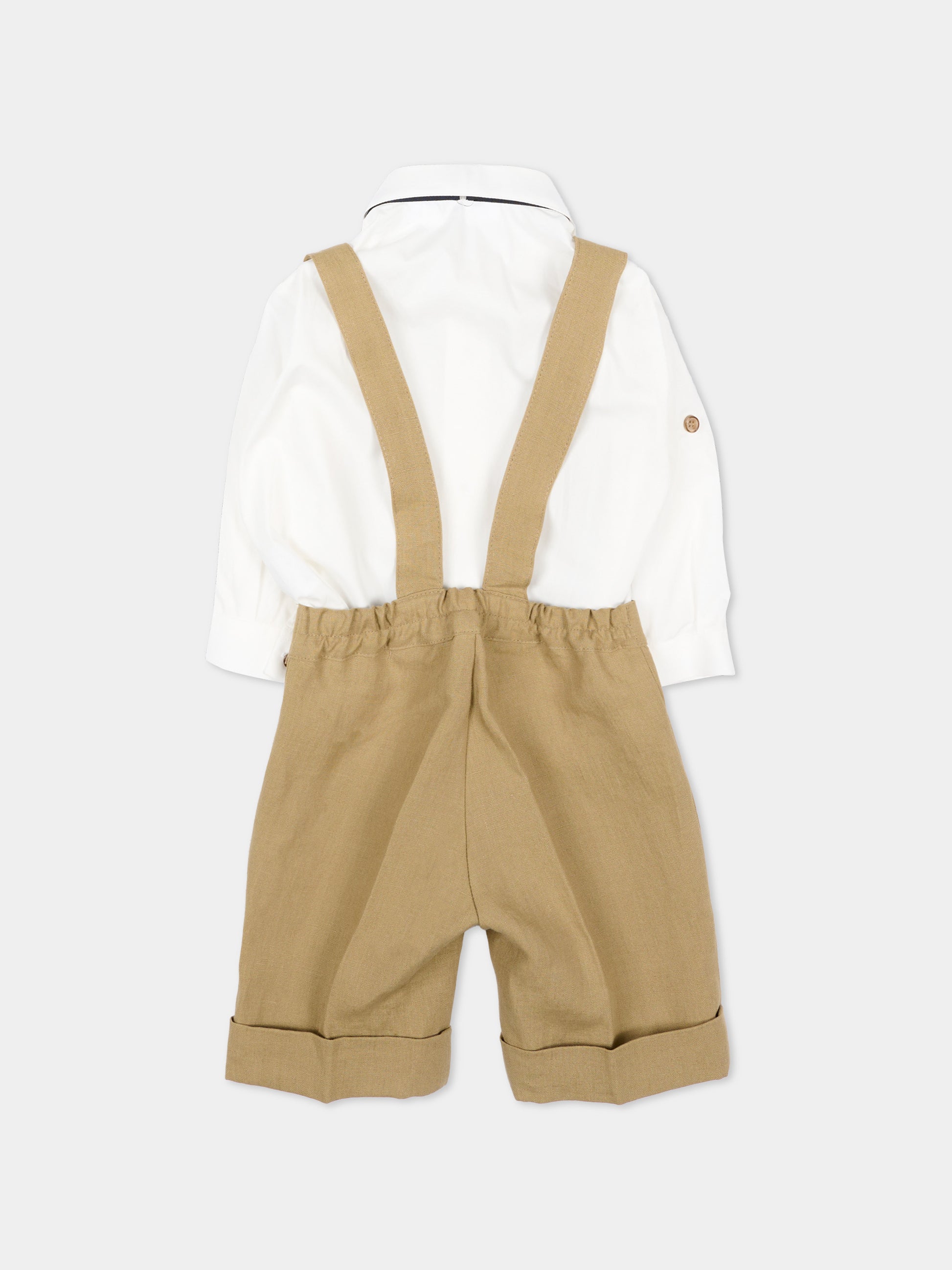 Completo elegante beige per neonato,Colorichiari,MN408422 4951 26