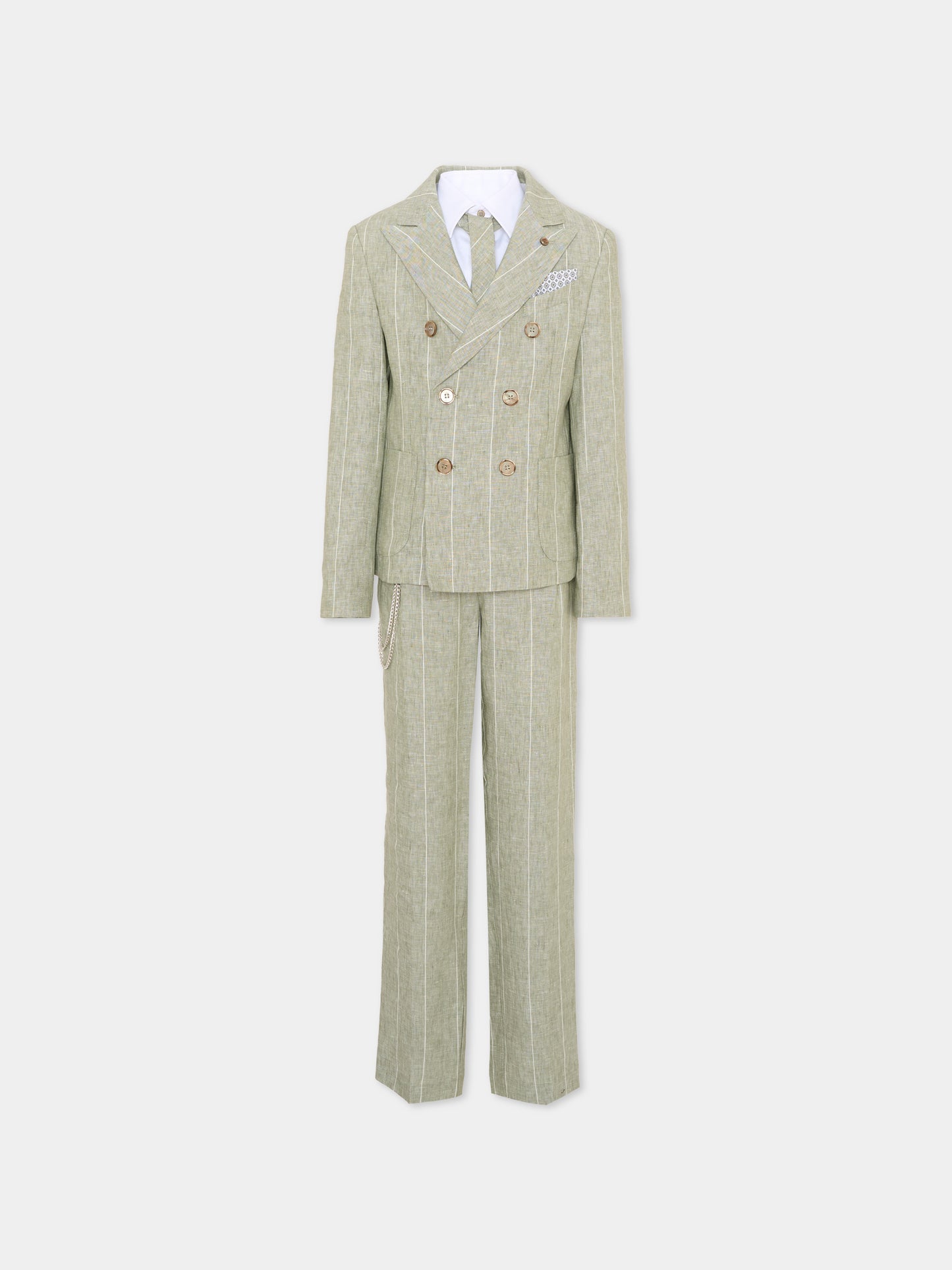 Completo elegante verde per bambino,Colorichiari,MJ508359 4952 35