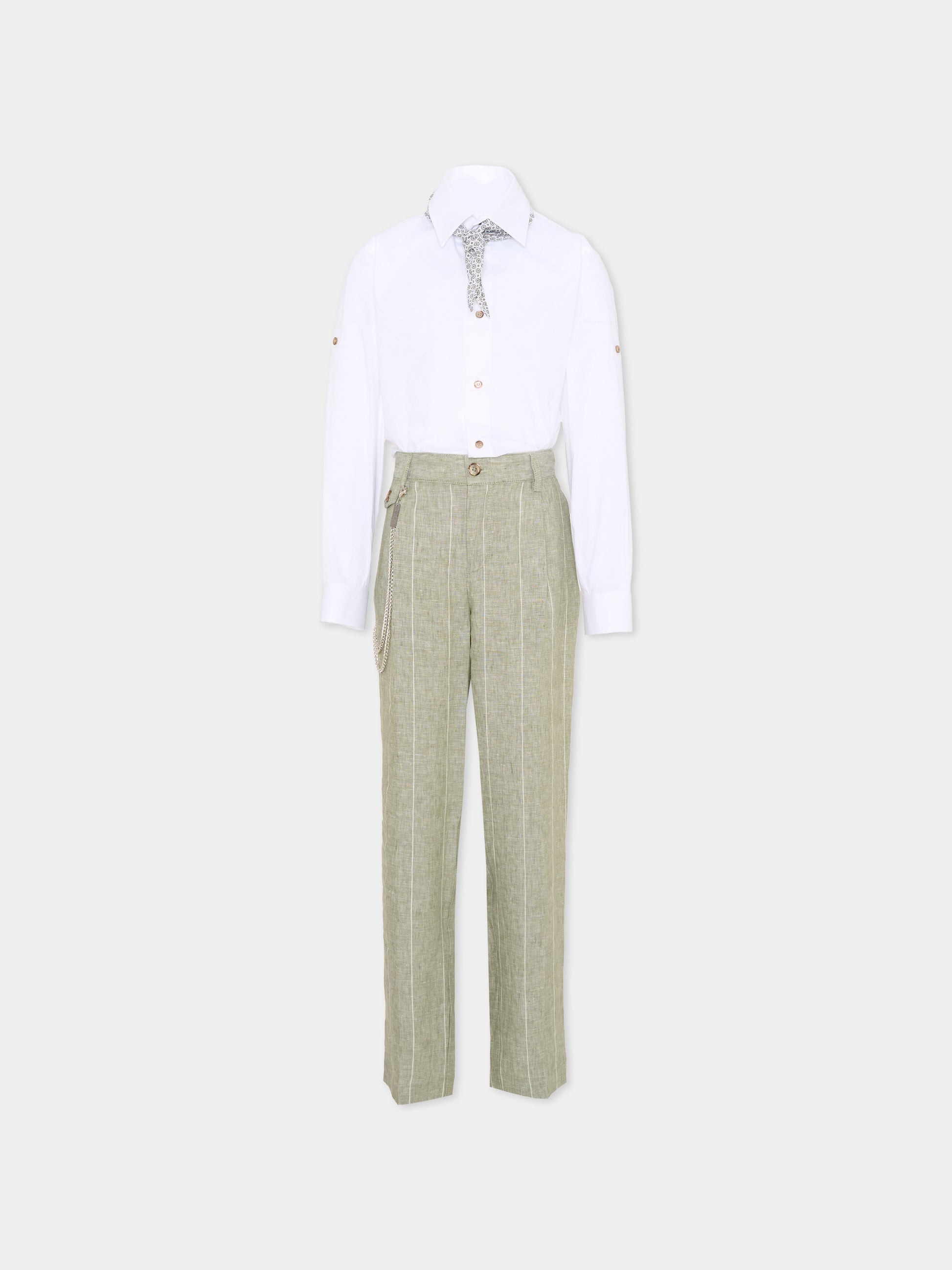 Completo elegante verde per bambino,Colorichiari,MJ508359 4952 35