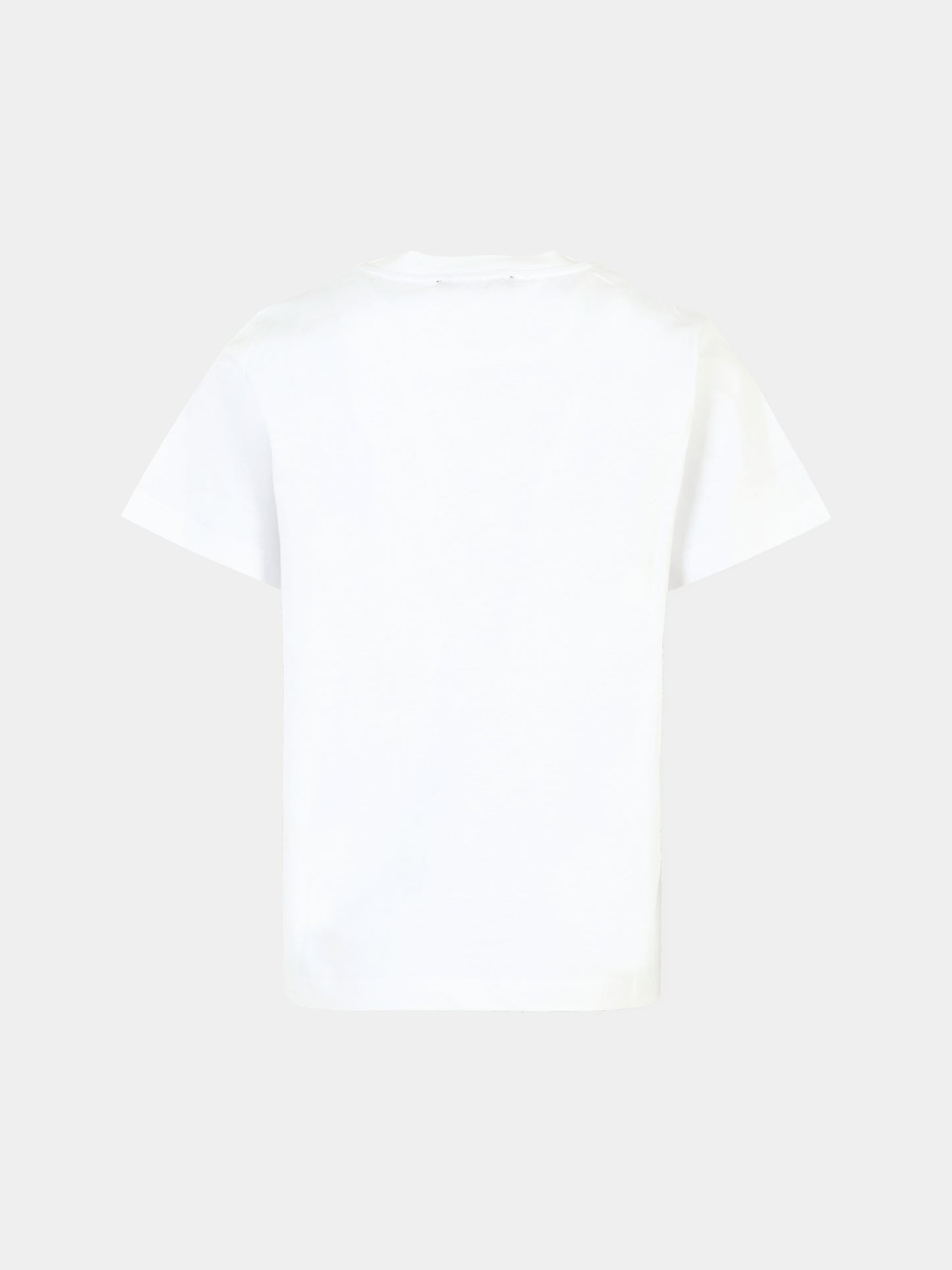 T-shirt bianca per bambina con logo,Balmain Kids,BT8Q51 J0177 100OR