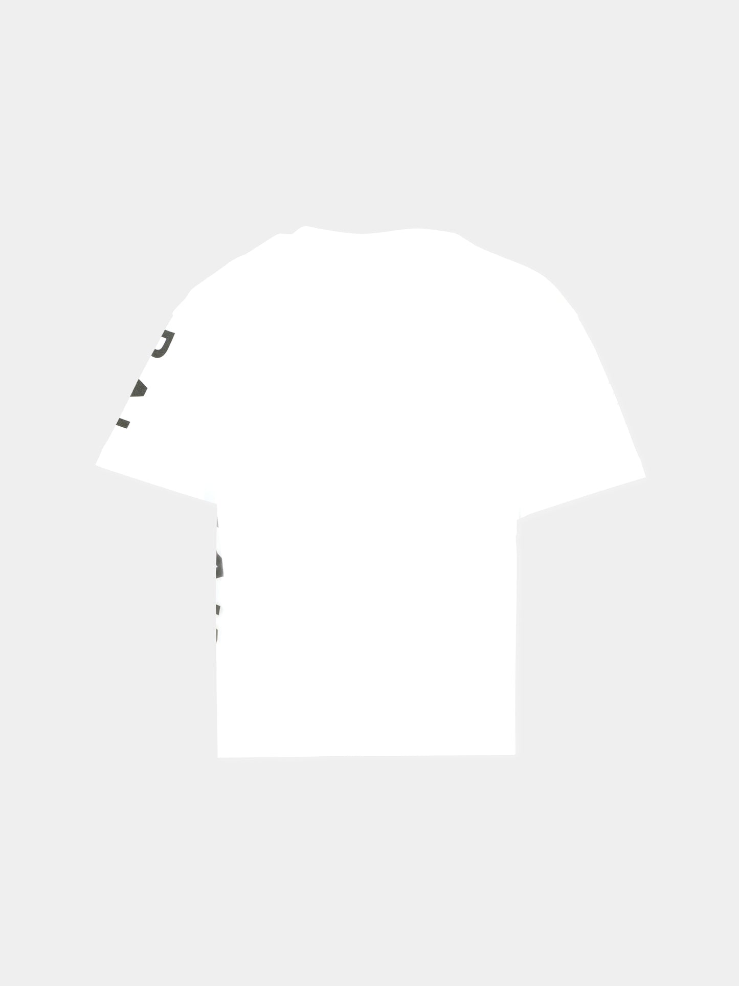 T-shirt bianca per bambini con logo,Balmain Kids,BT8P51 Z0082 100NE