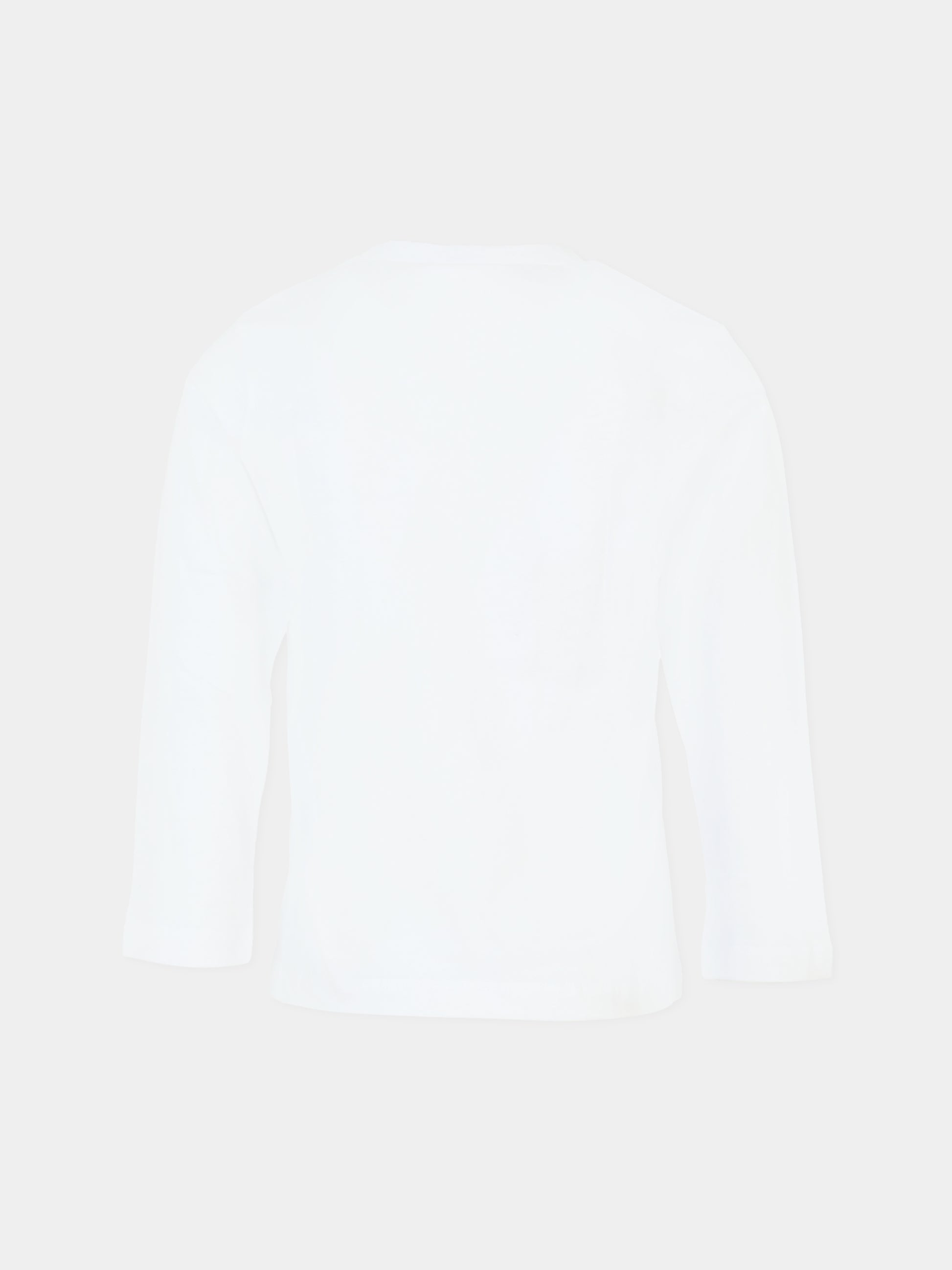 T-shirt bianca per bambina con logo,Douuod Kids,DT8P20 Z0761 100