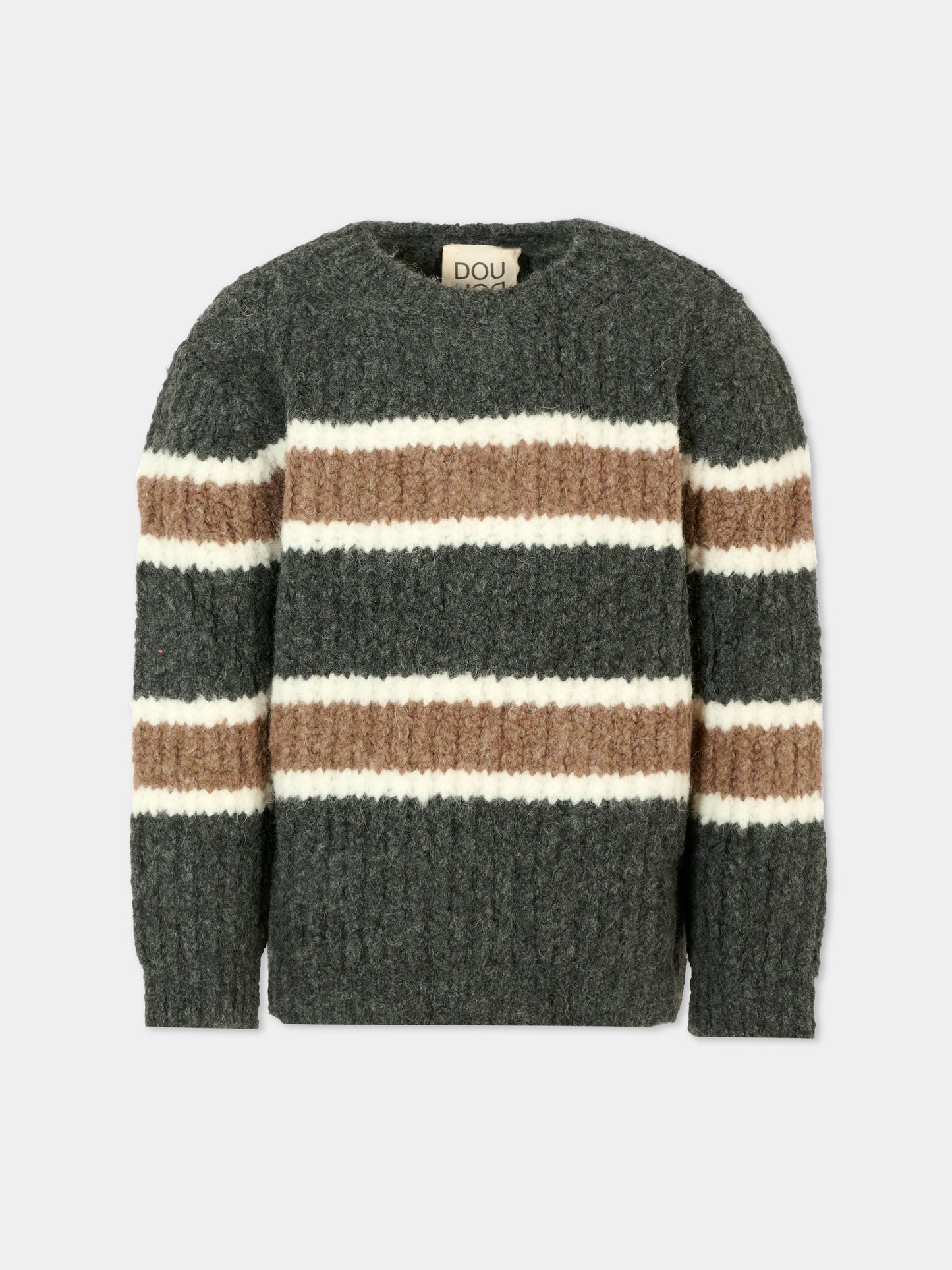 Maglione grigio per bambina,Douuod Kids,DT9P30 W0137 808BG