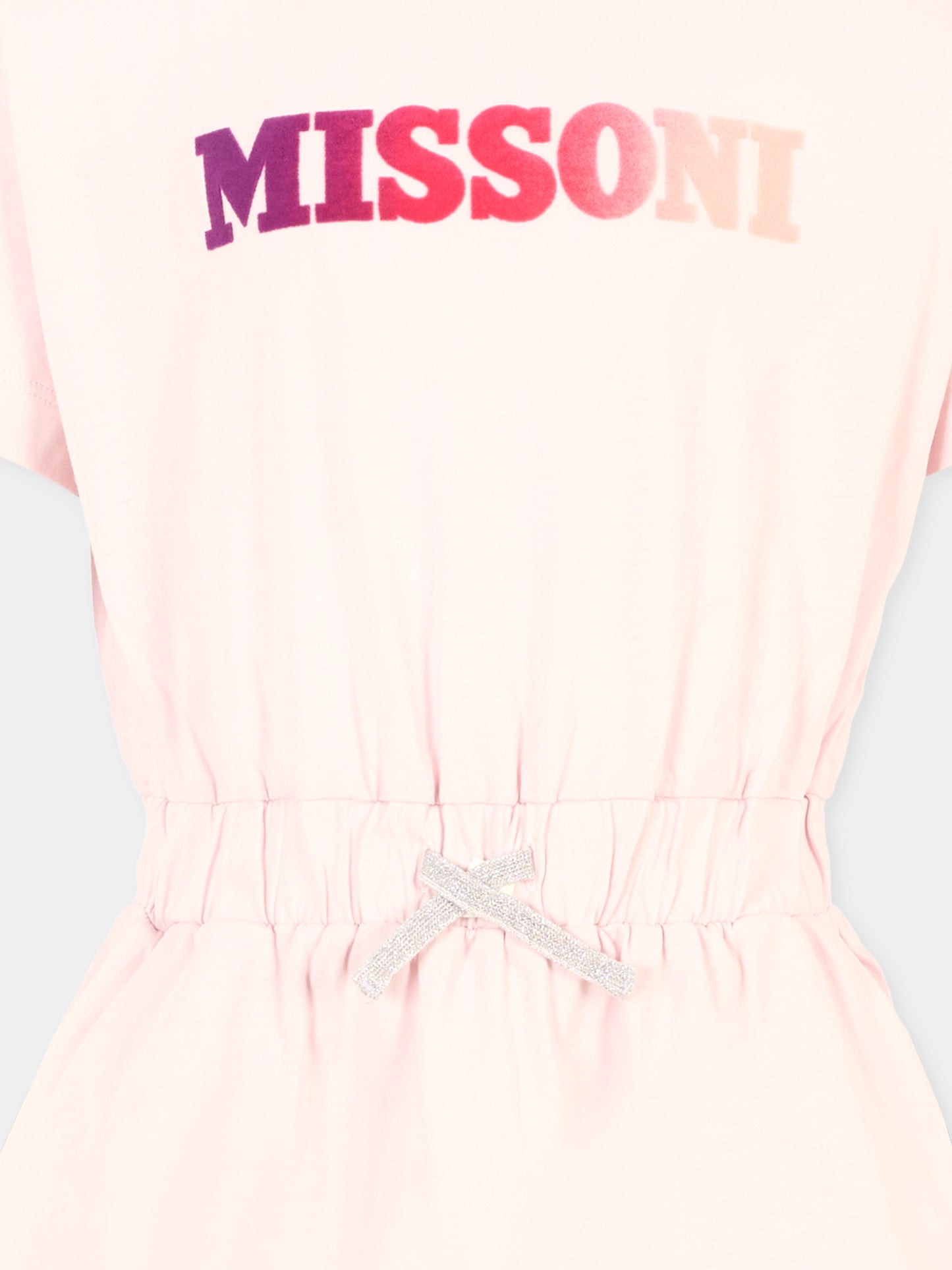 Vestito lilla per bambina con logo,Missoni,MT1A21 Z0082 579