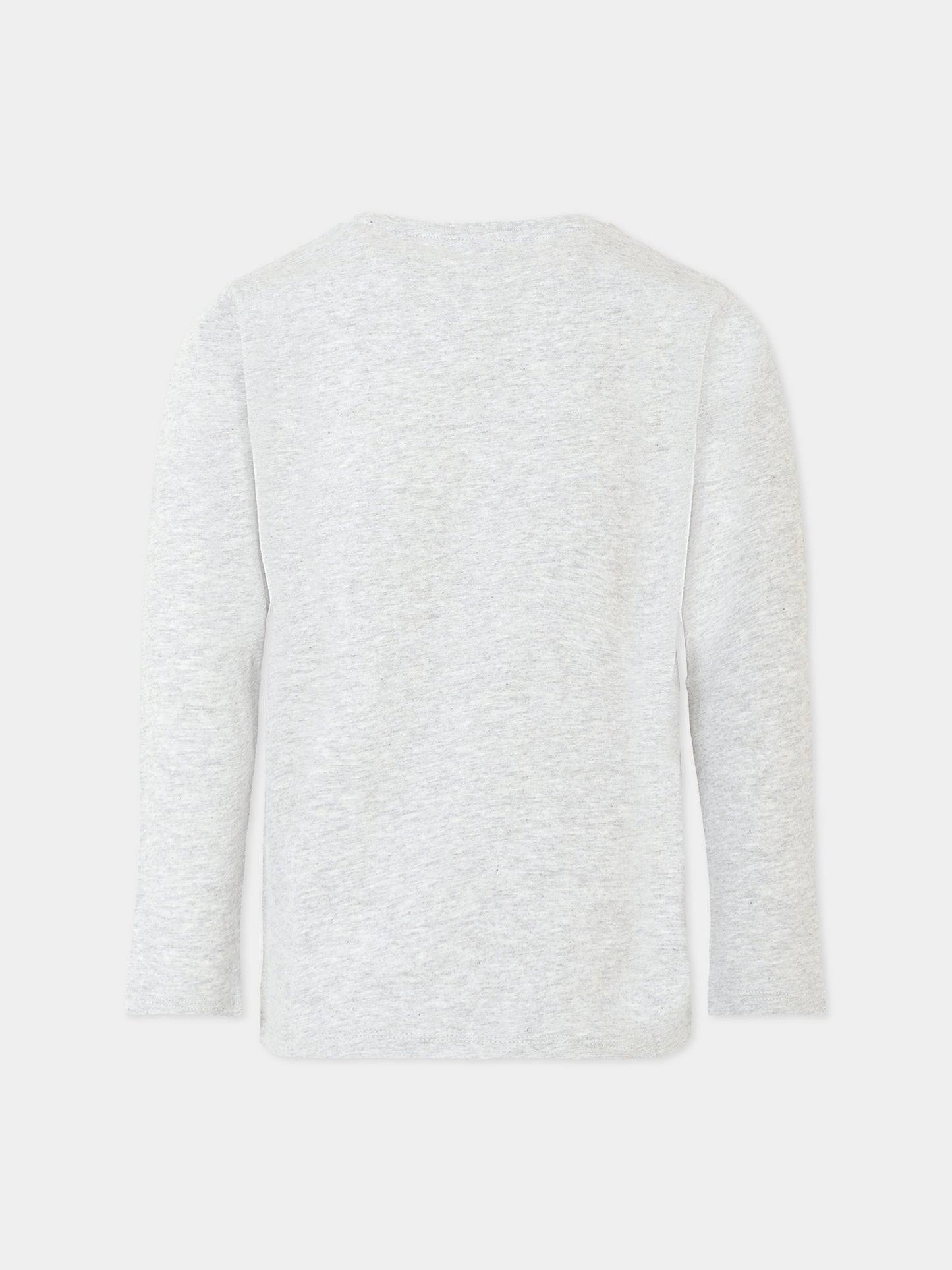 T-shirt grigia per bambino con orso,Stella Mccartney Kids,TT8Q20 Z0434 905