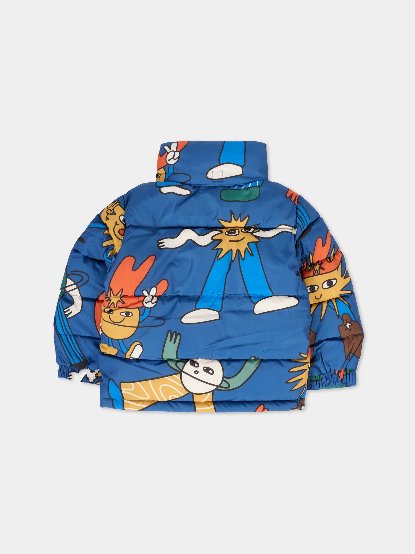 Piumino blu per bambino con sole e pianeti,Stella Mccartney Kids,TV2P37 Z2148 624MC