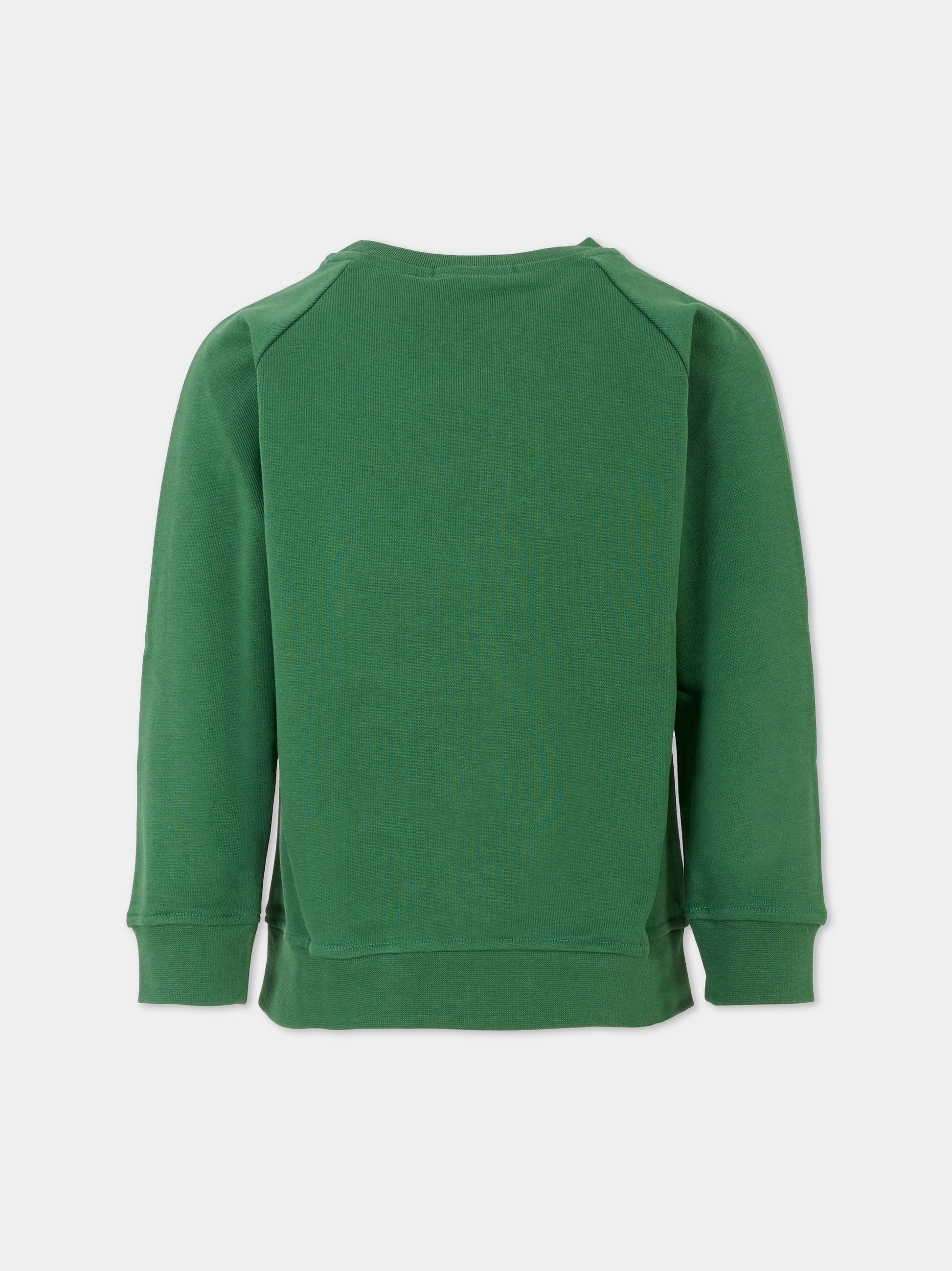 Felpa verde per bambino con oca,Stella Mccartney Kids,TV4R70 Z0453 730