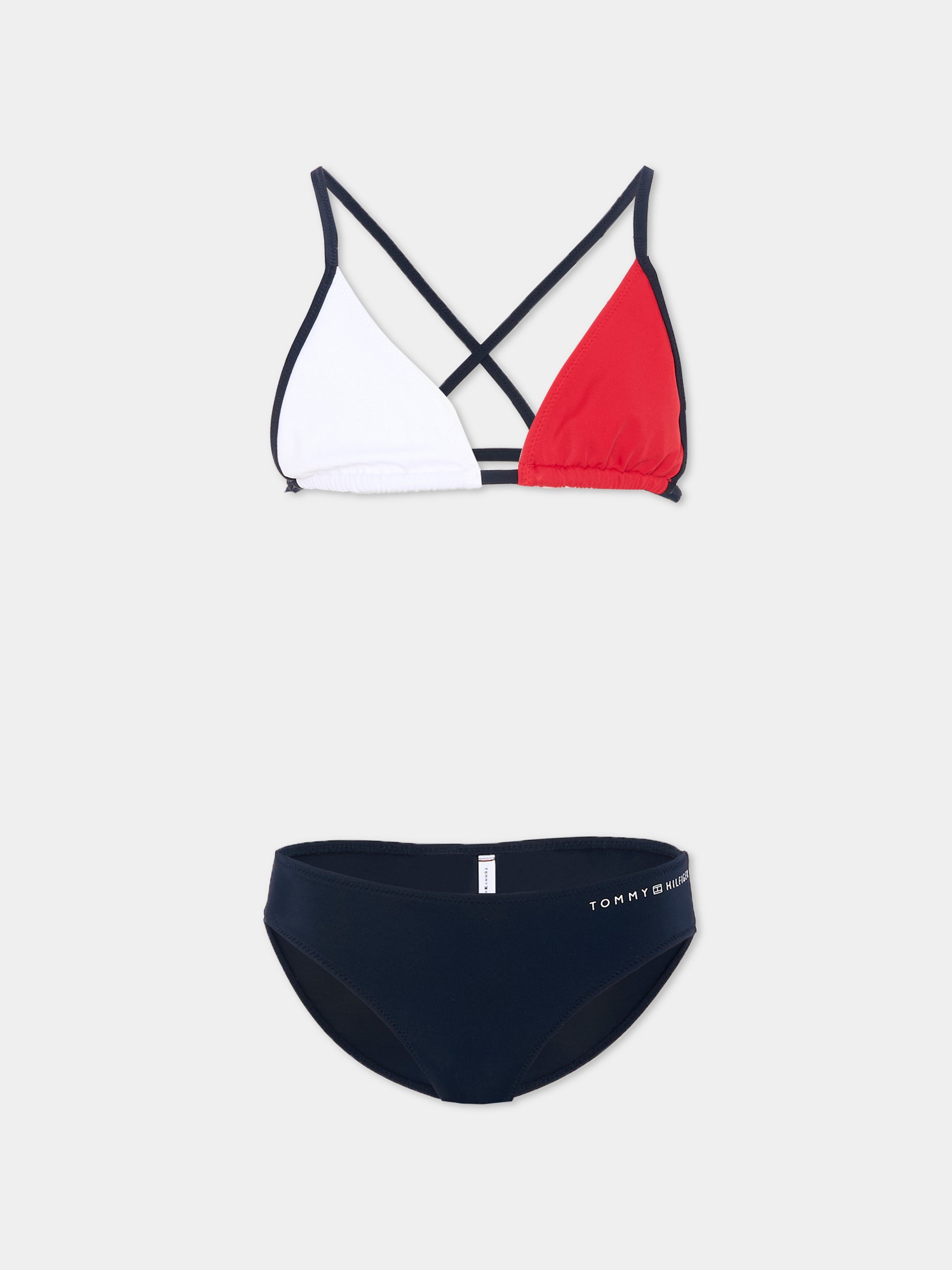 Slip e bikini multicolor per bambina con logo,Tommy Hilfiger Junior,UG0UG00827 C1G