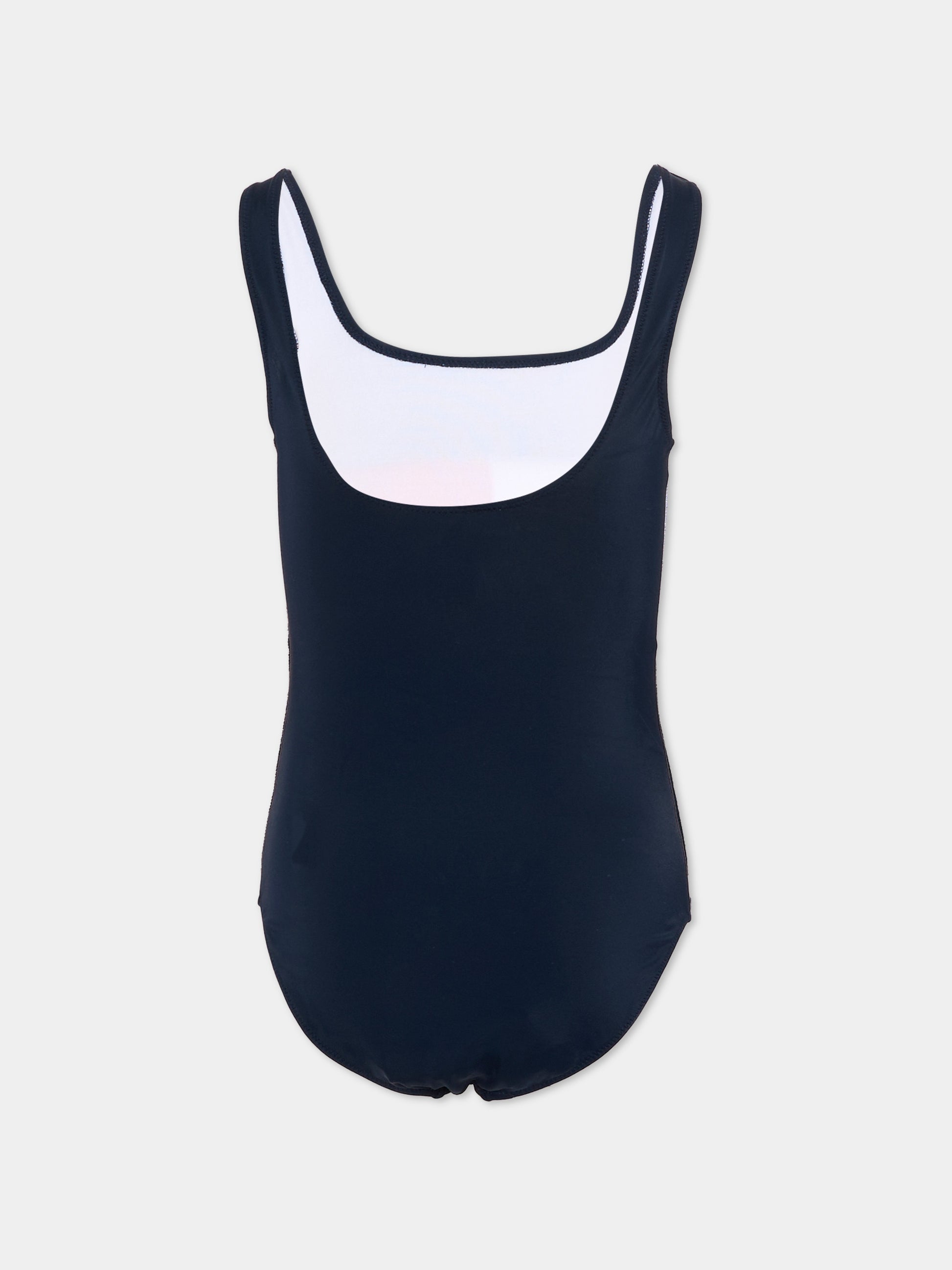 Costume intero blu per bambina con logo,Tommy Hilfiger Junior,UG0UG00828 C1G