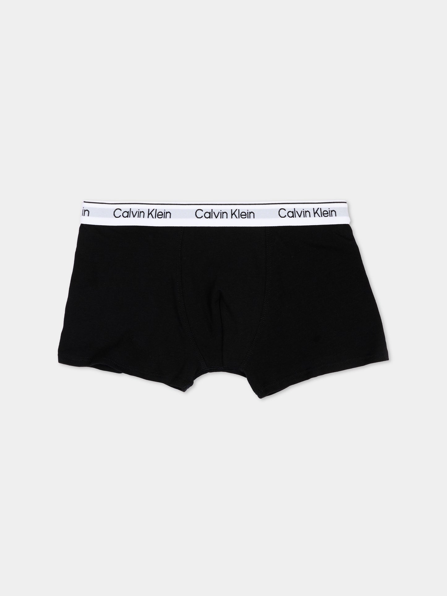 Boxer nero per bambino con logo,Calvin Klein Kids,B70B700506 0SB