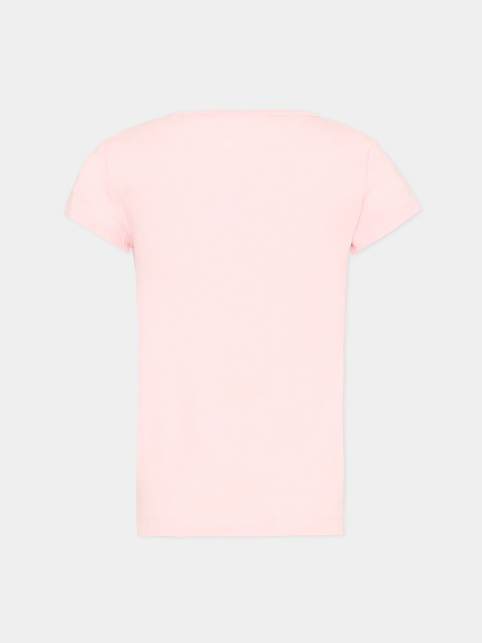 T-Shirt rosa per bambina con gatti,Abercrombie & Fitch,43AN34 AGX